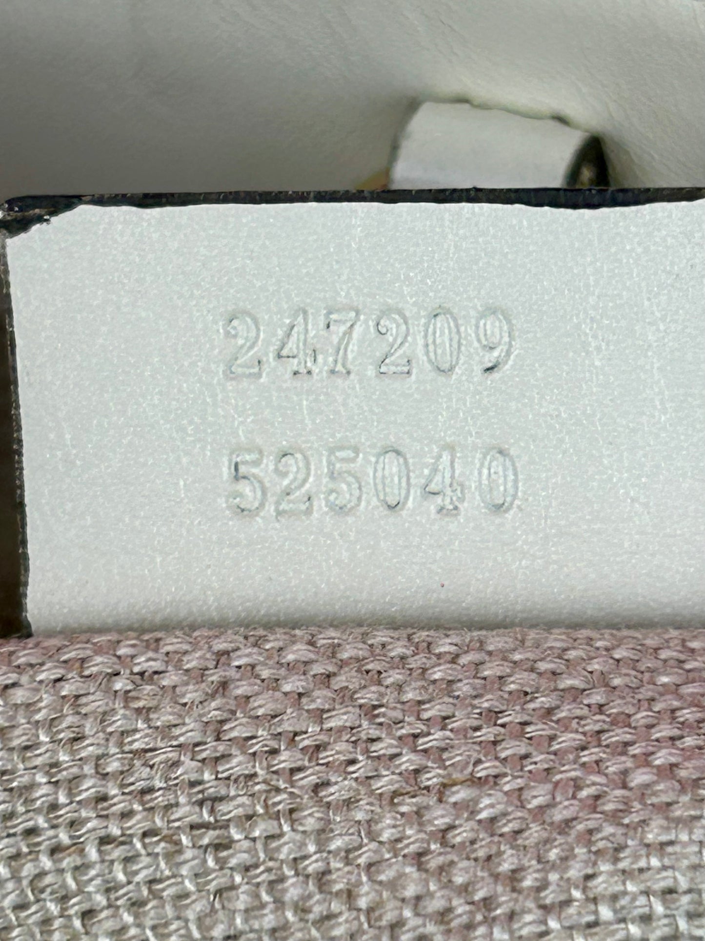 White and Linen Gucci Tote