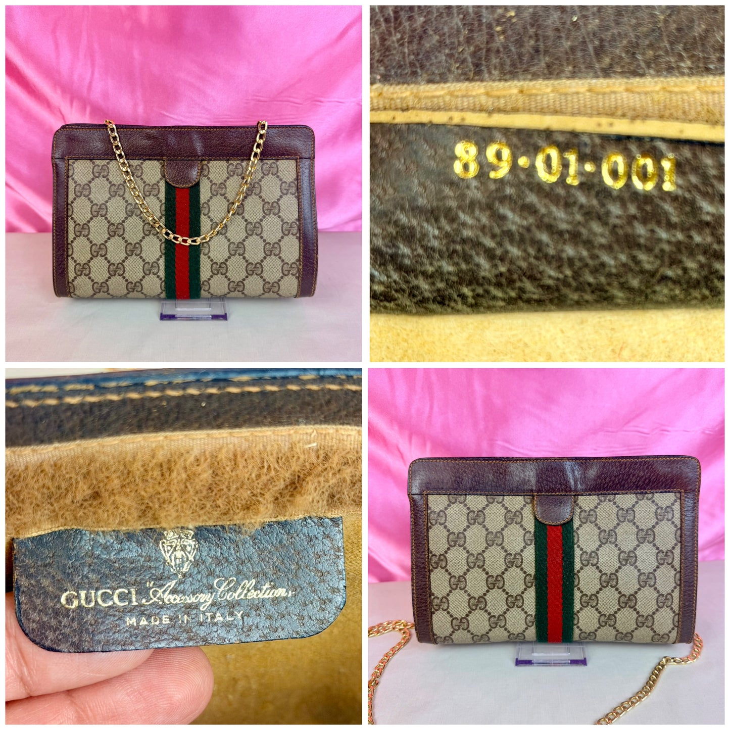 Small Sherry Line Clutch on Chain