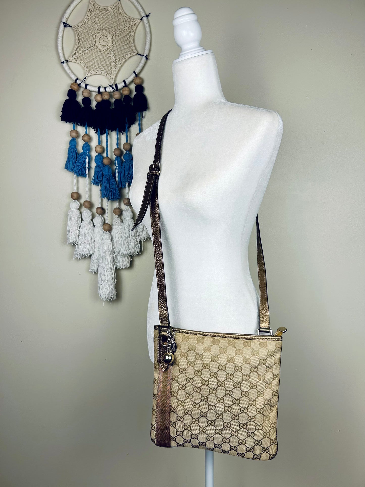 Gucci Bronze Ribbon Crossbody