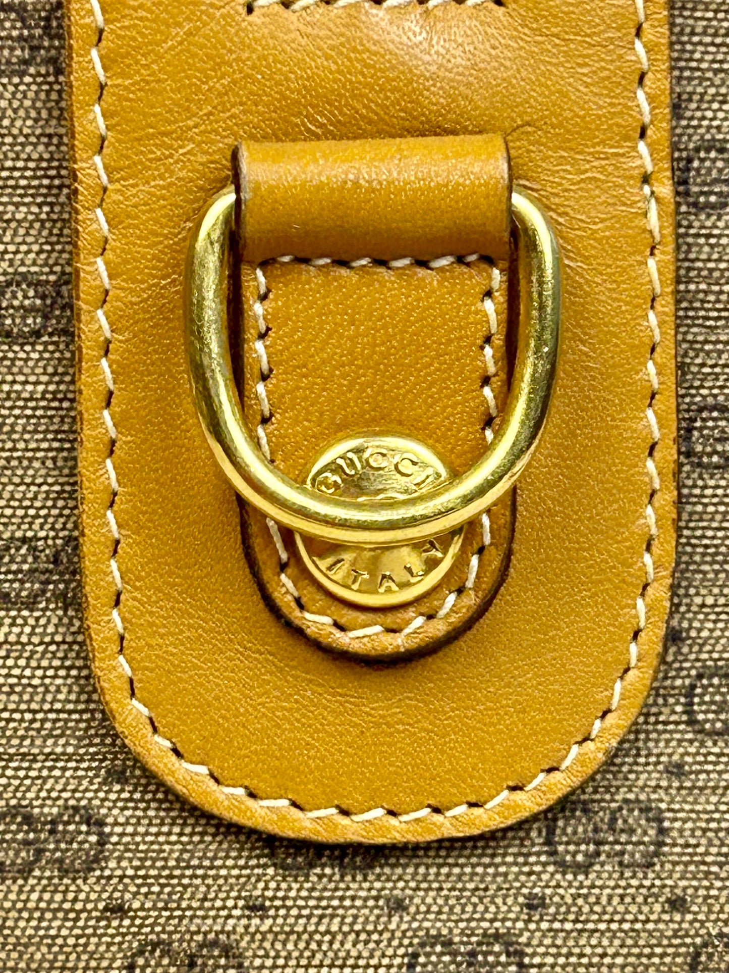 Yellow Micro Gucci Two-Way Shoulder Bag