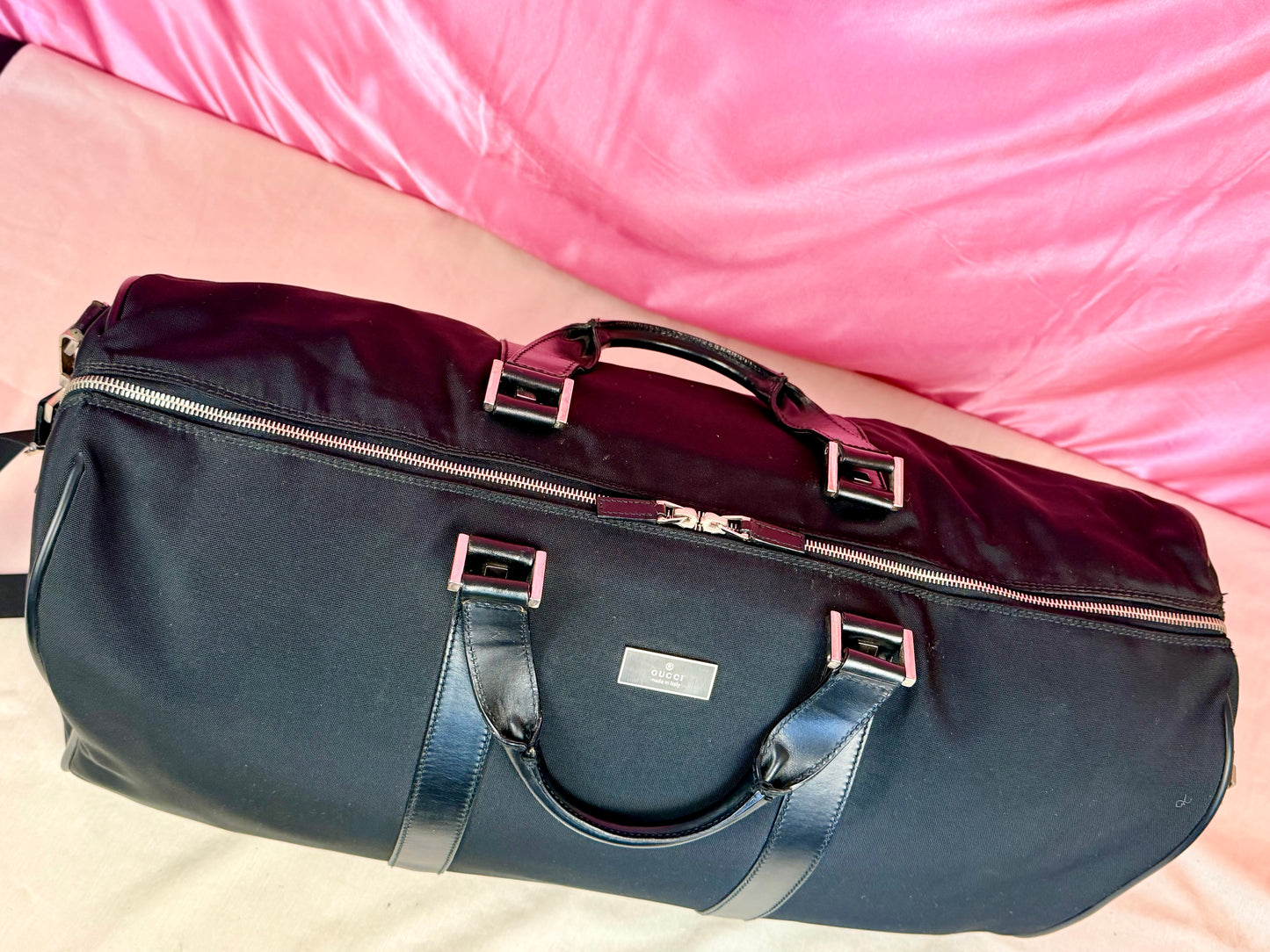 Gucci Black Nylon Duffle