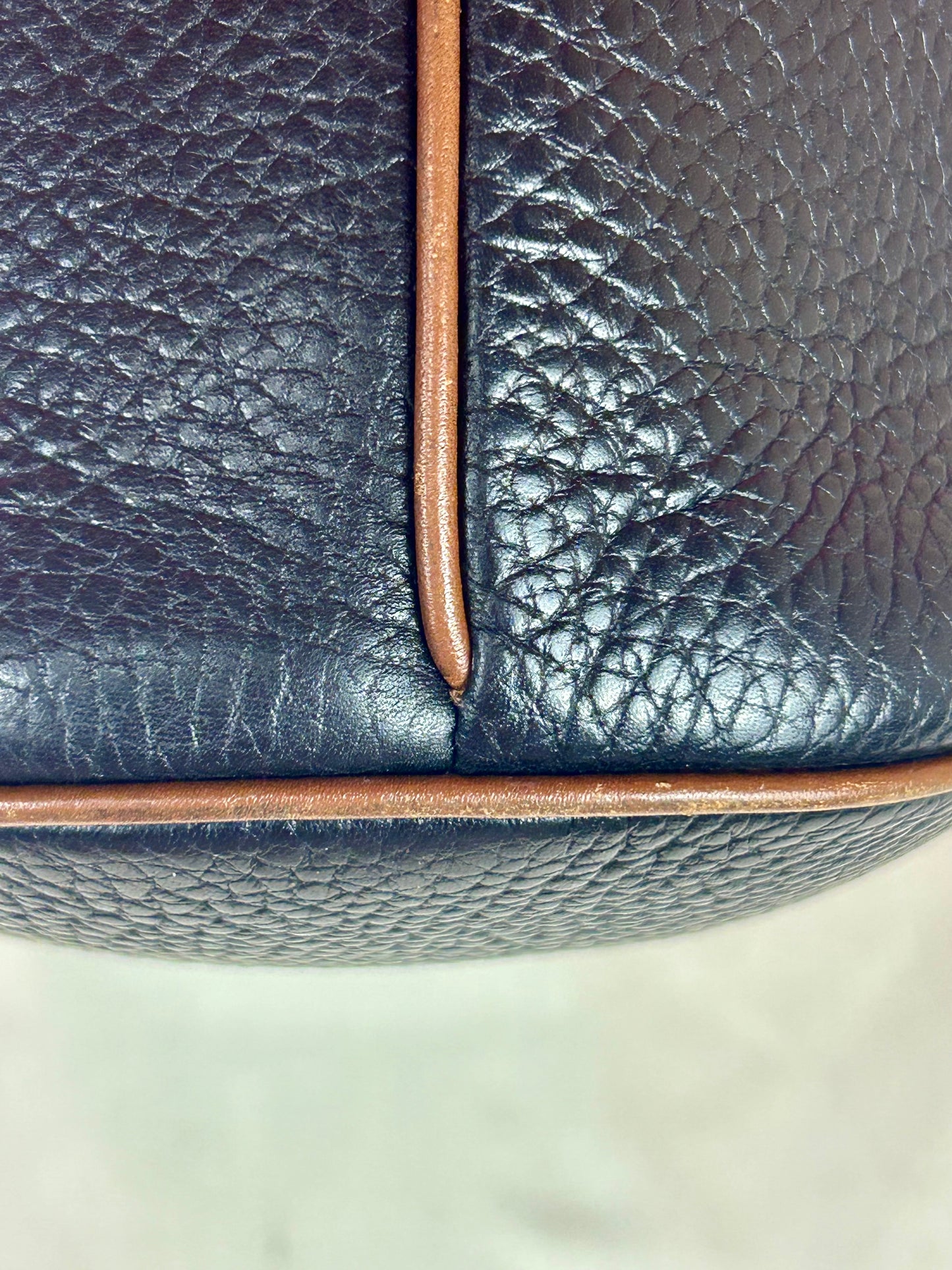 Gucci Black Leather Bucket