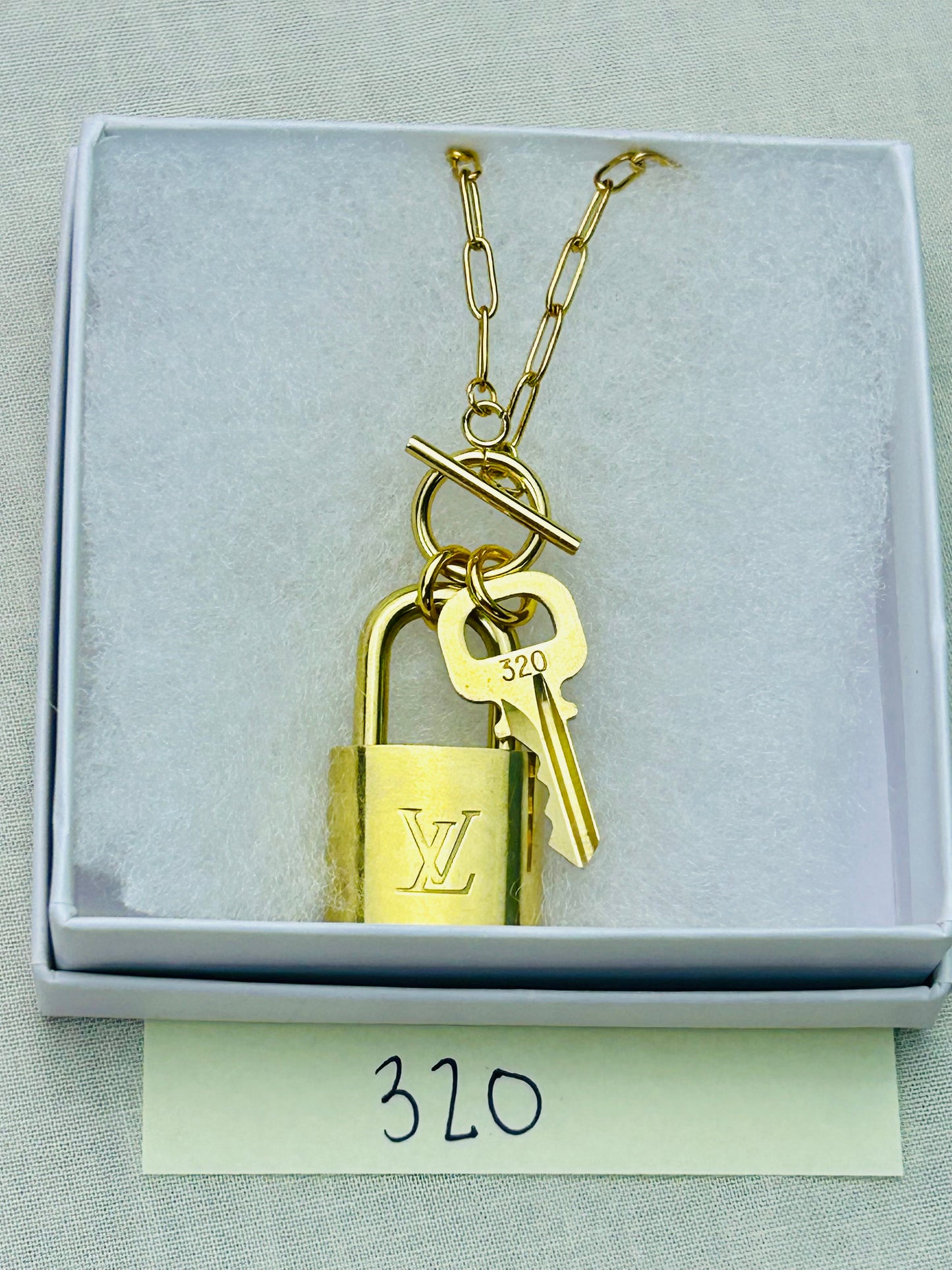 Lock and Key Necklace Set