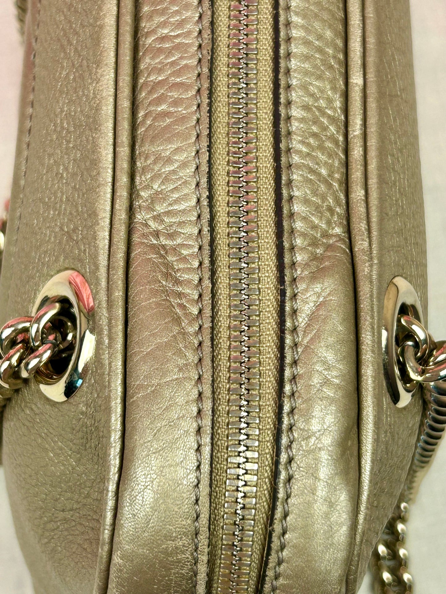 Bronze Gucci Soho Chain Shoulder Bag