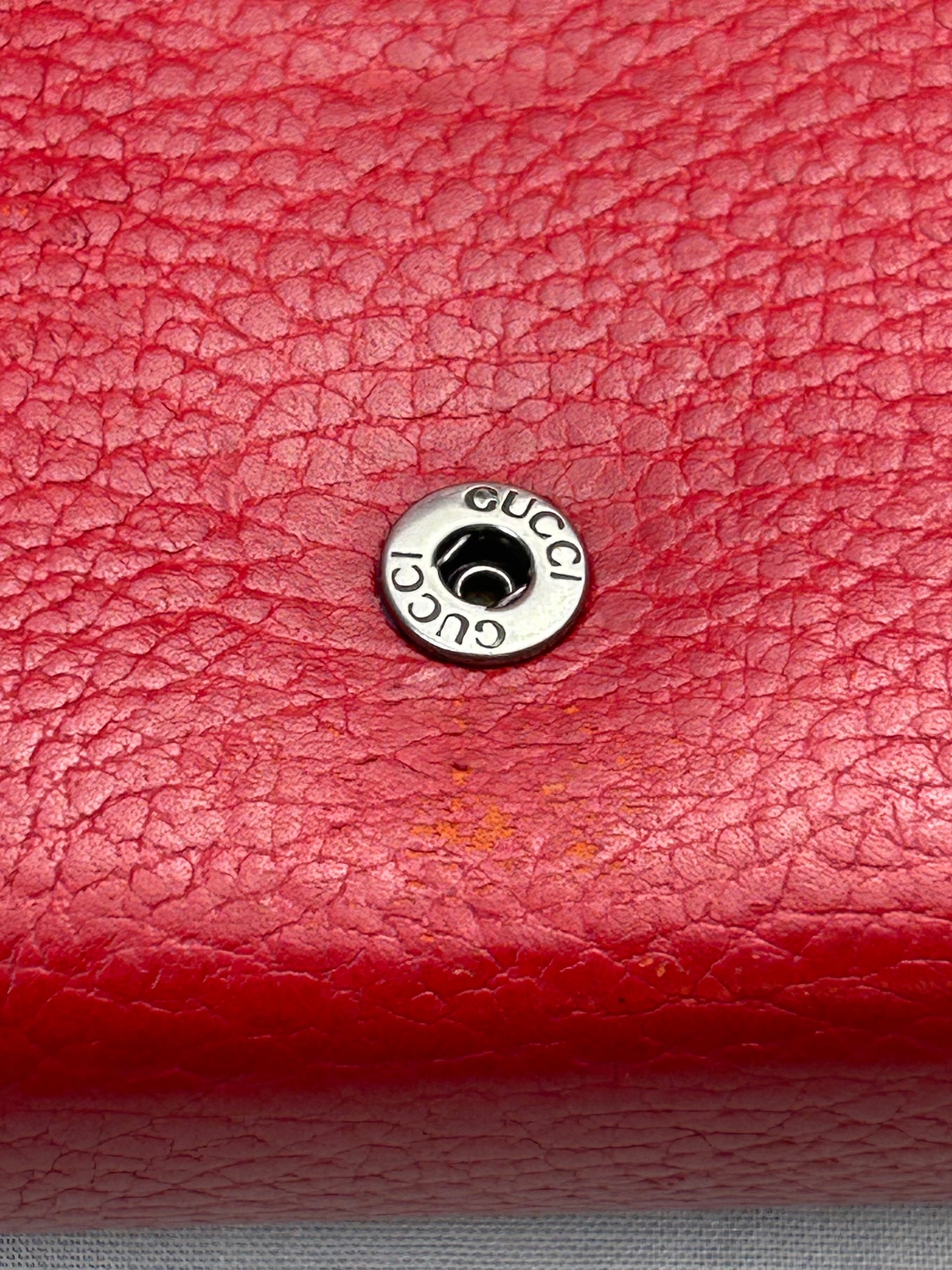 Gucci Red Dionysus Mini Chain Wallet