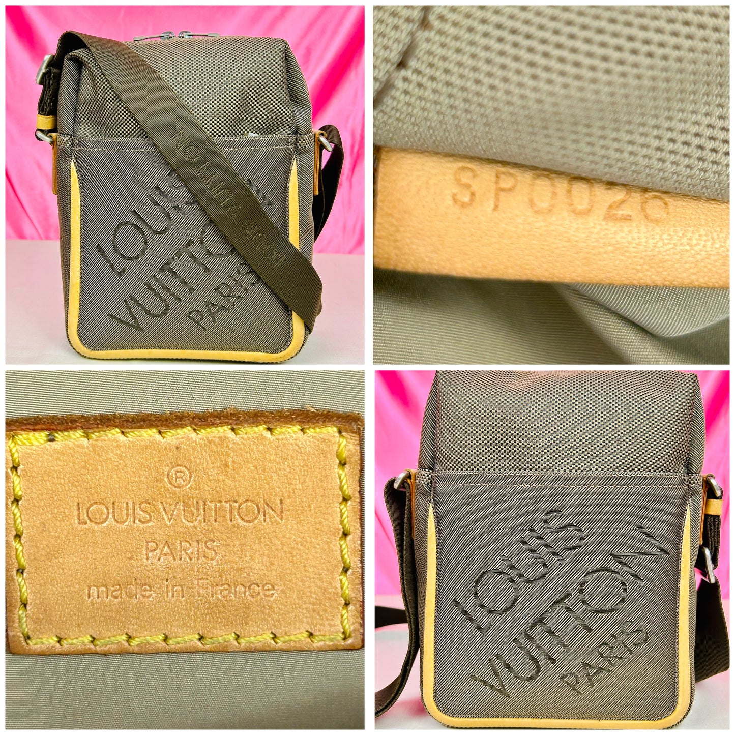 Citadin Terre Brown Damier Crossbody