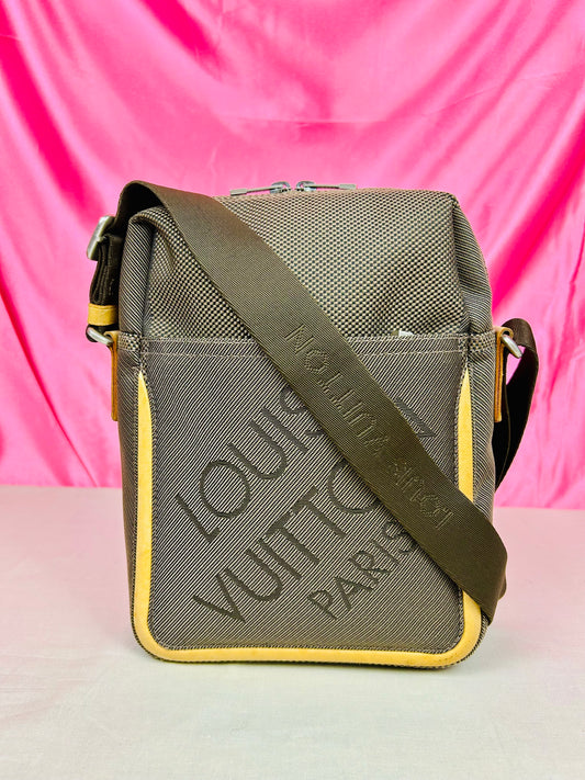 Citadin Terre Brown Damier Crossbody