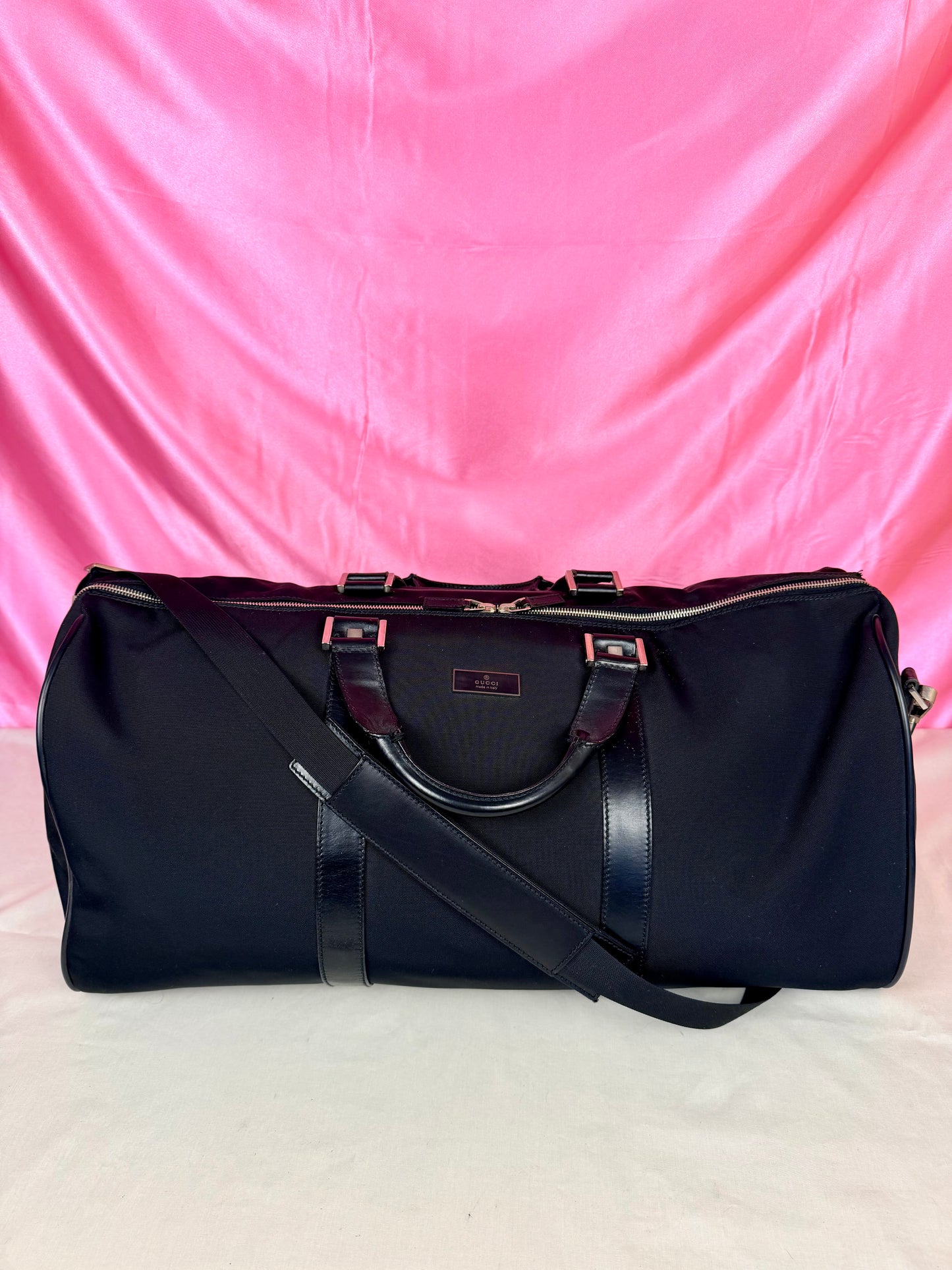 Gucci Black Nylon Duffle