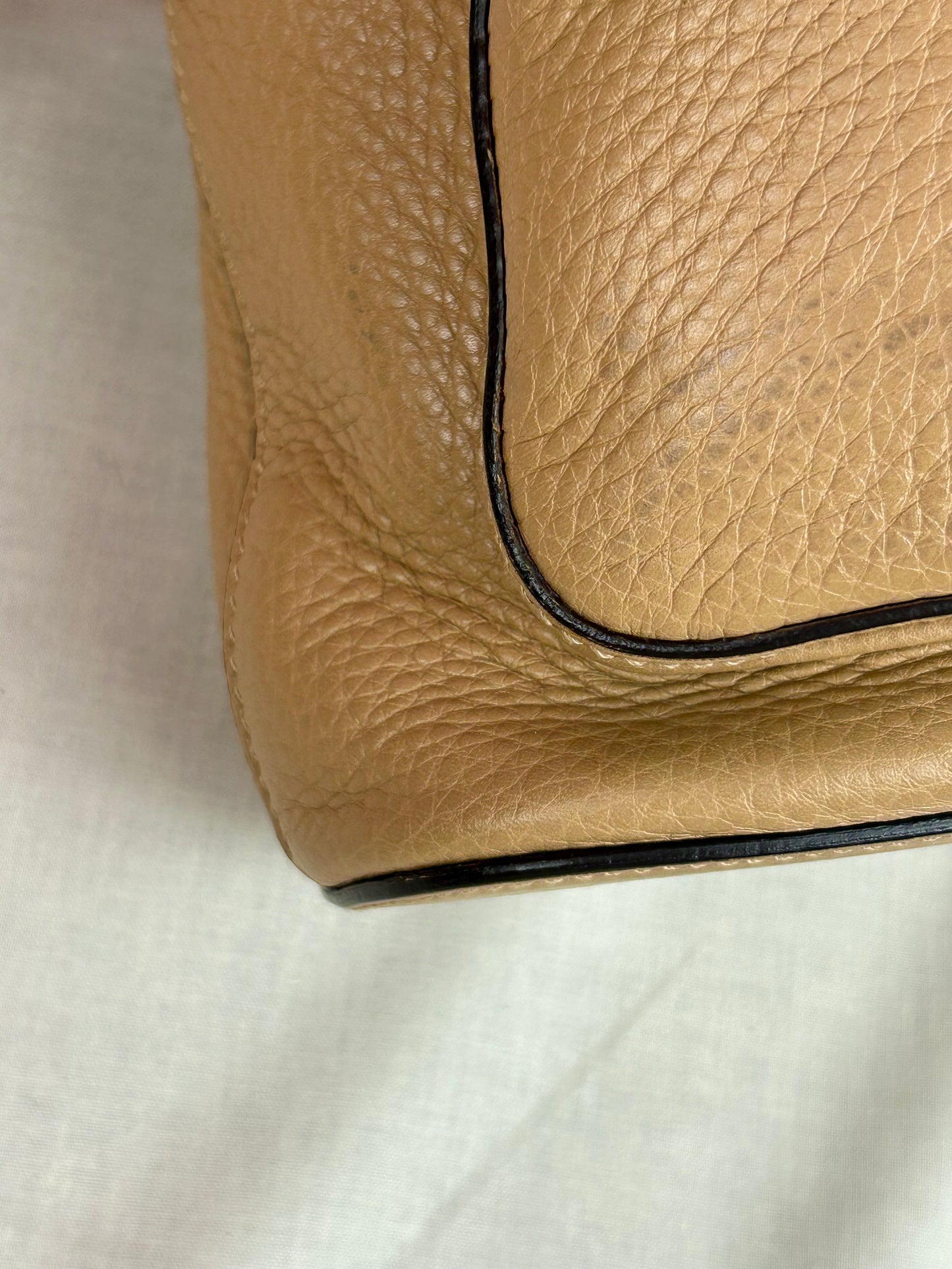 Gucci Tan Leather Bamboo Backpack (New Model)