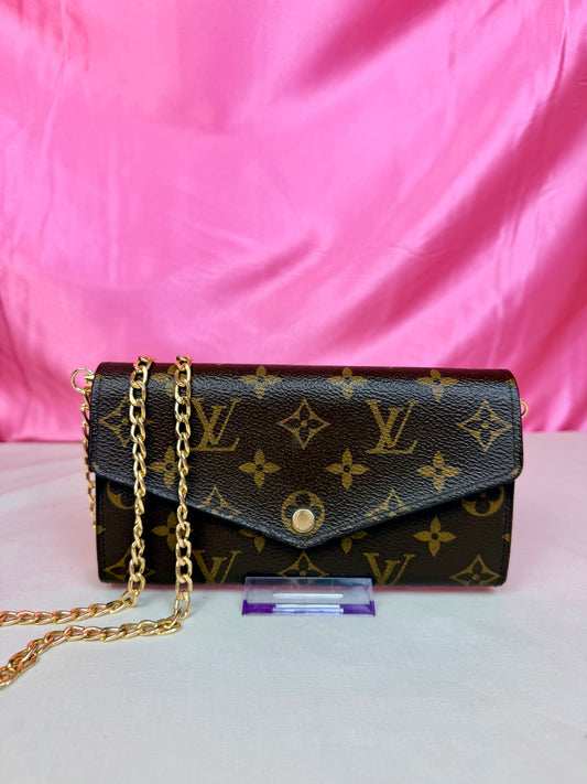 Sarah Wallet NM Monogram/Berry