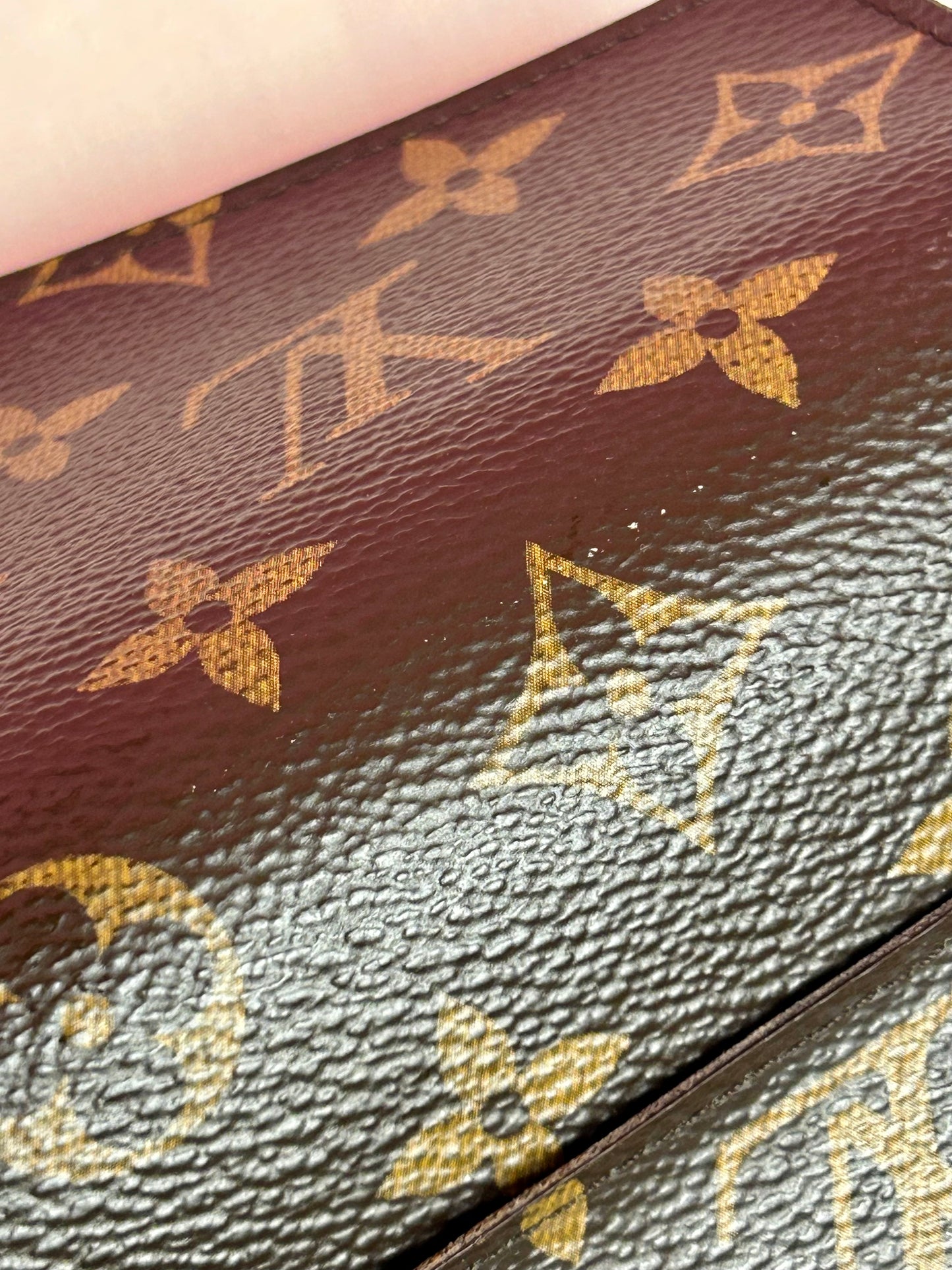 Sarah Wallet NM in Monogram/Brown