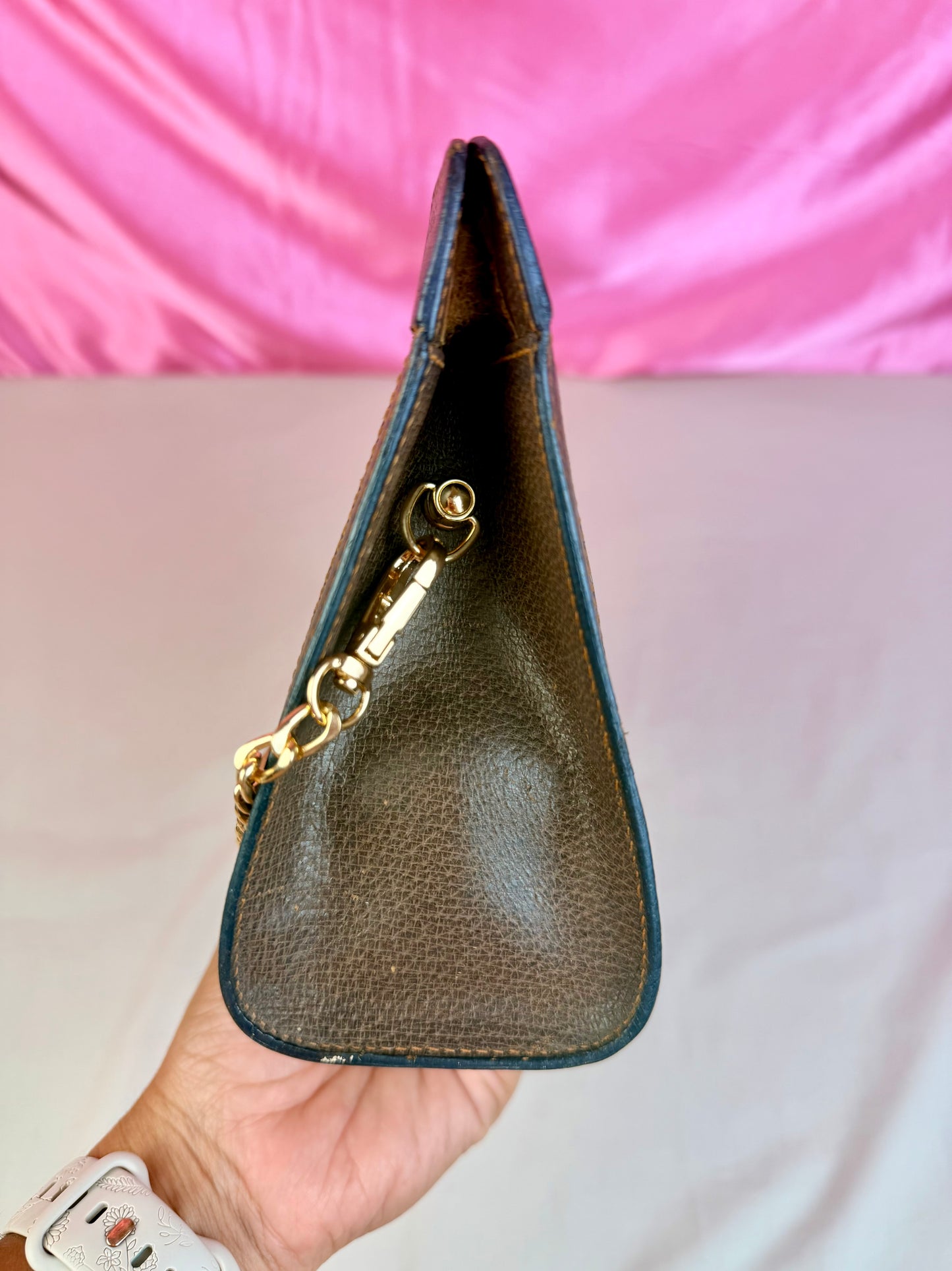 Small Sherry Line Clutch on Chain