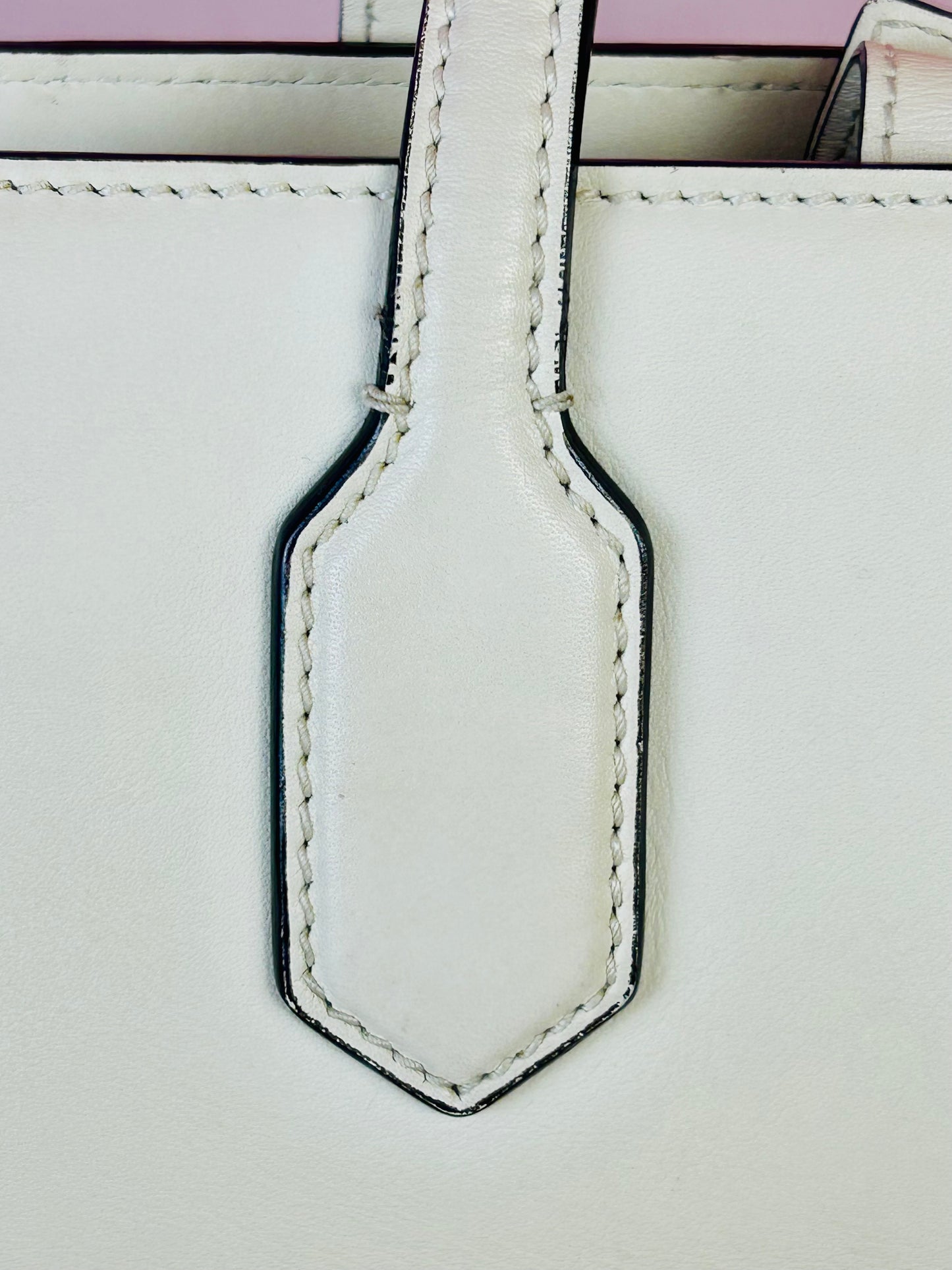 Small White Gucci Ribbon Tote