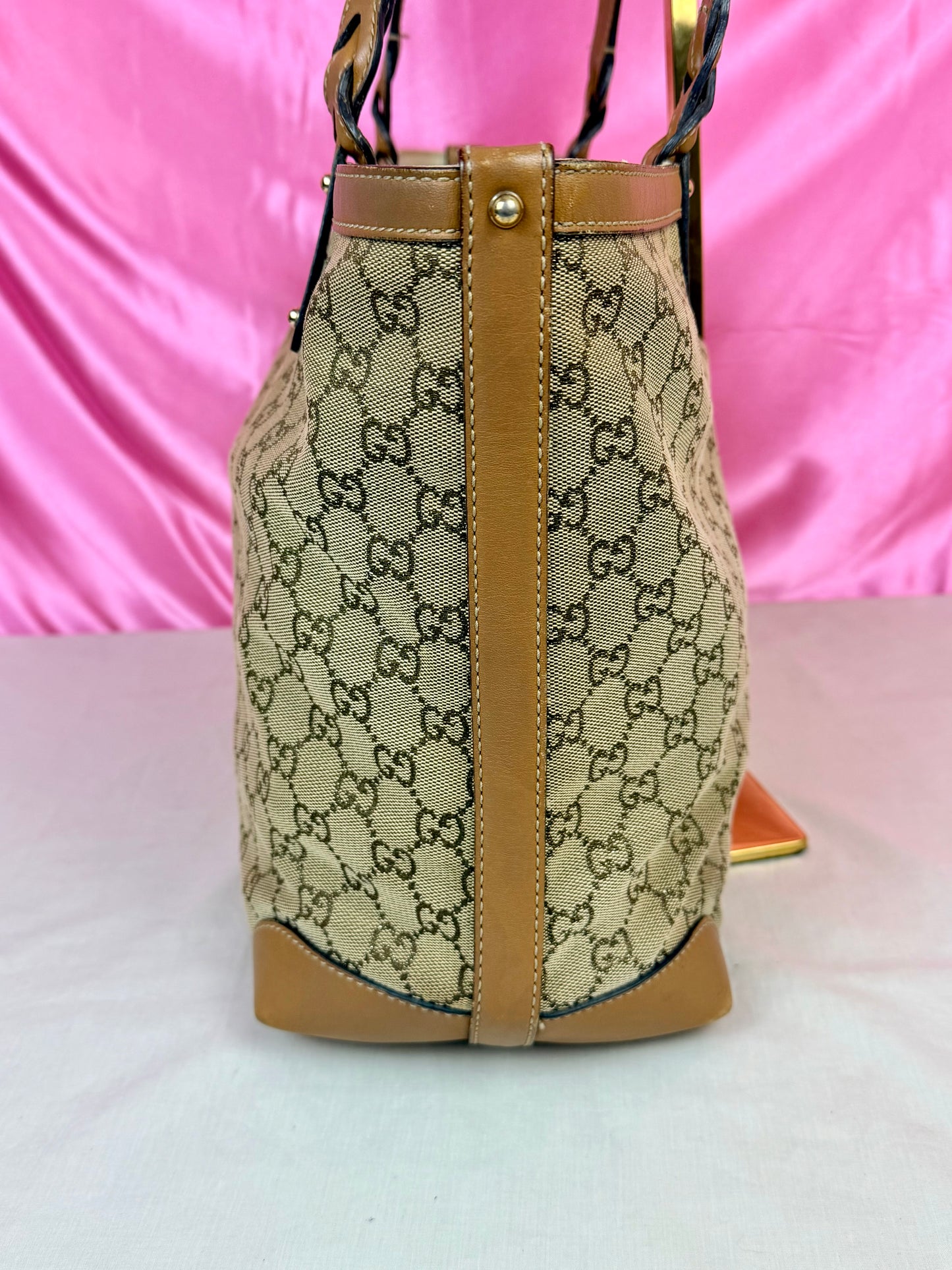 Brown Sparkle Gucci Tote