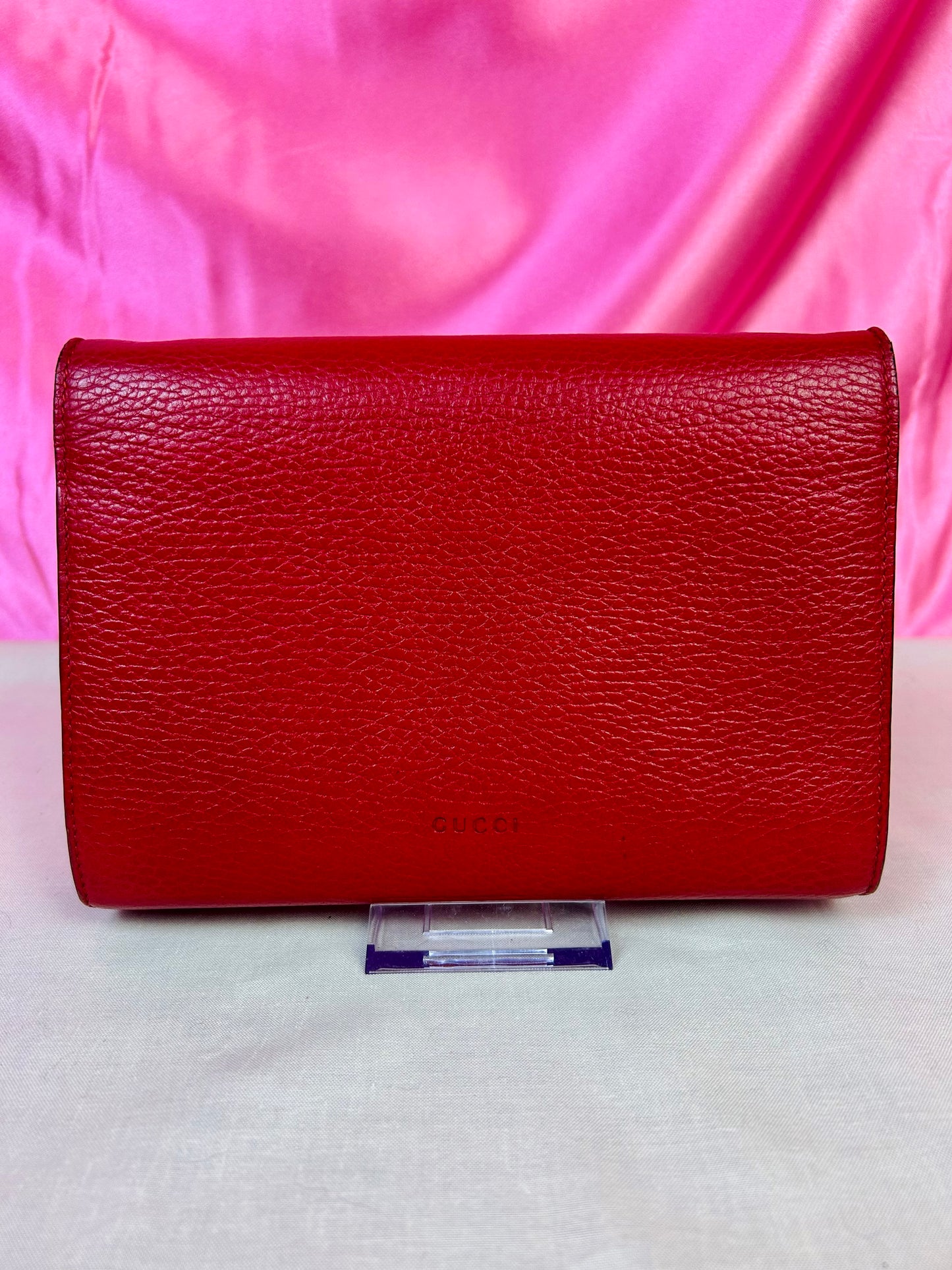 Gucci Red Dionysus Mini Chain Wallet