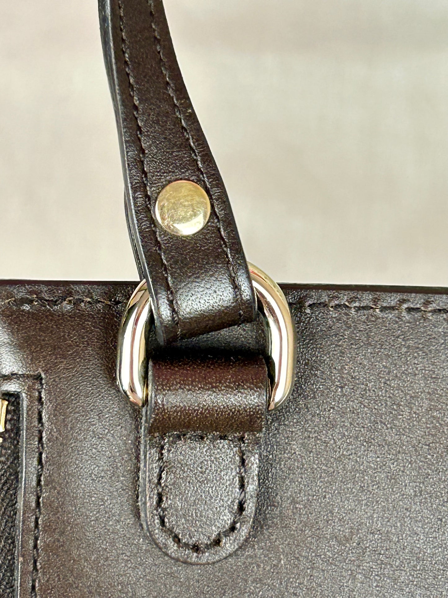 Brown and Linen Gucci Tote and Pouch