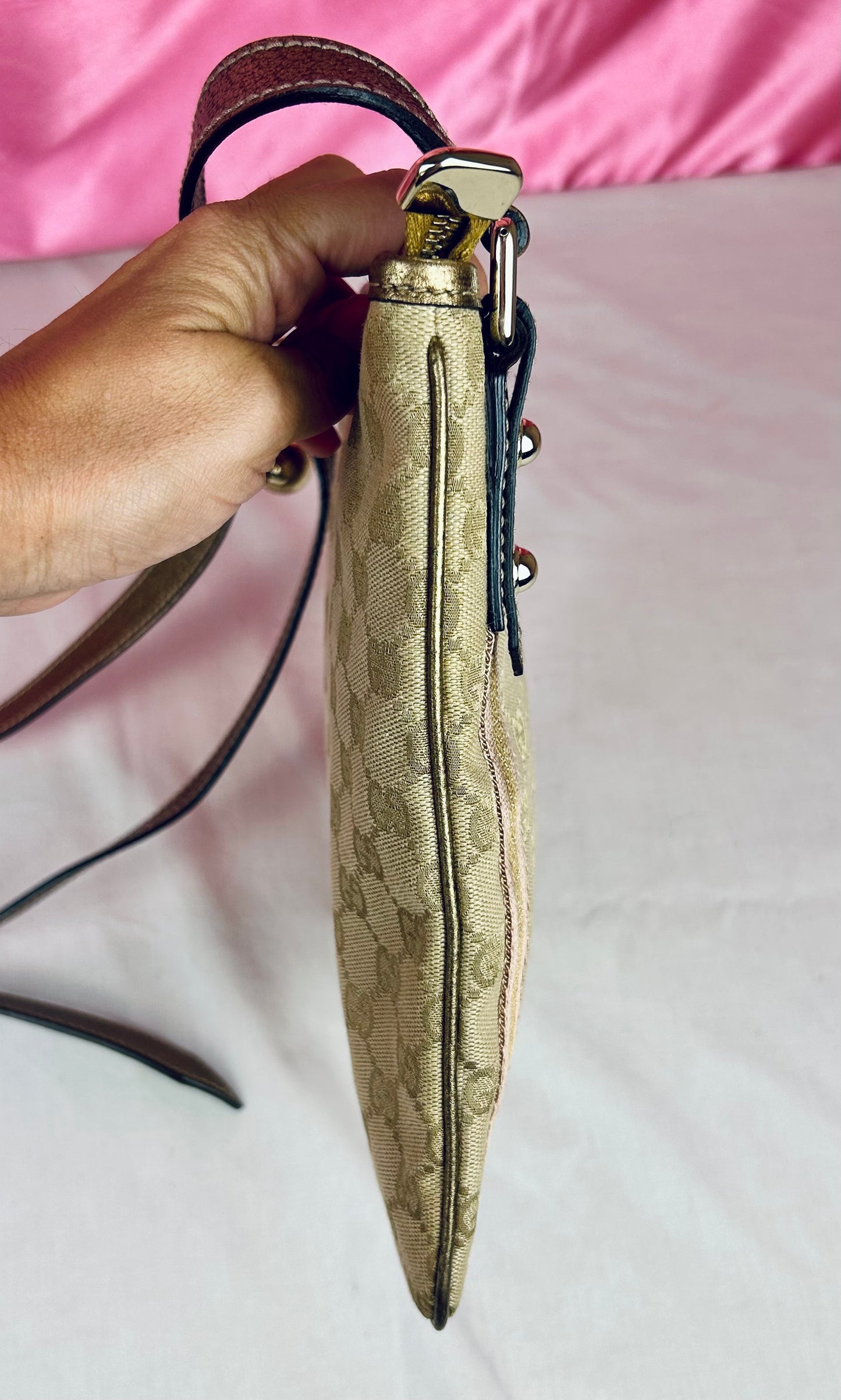 Gucci Bronze Ribbon Crossbody