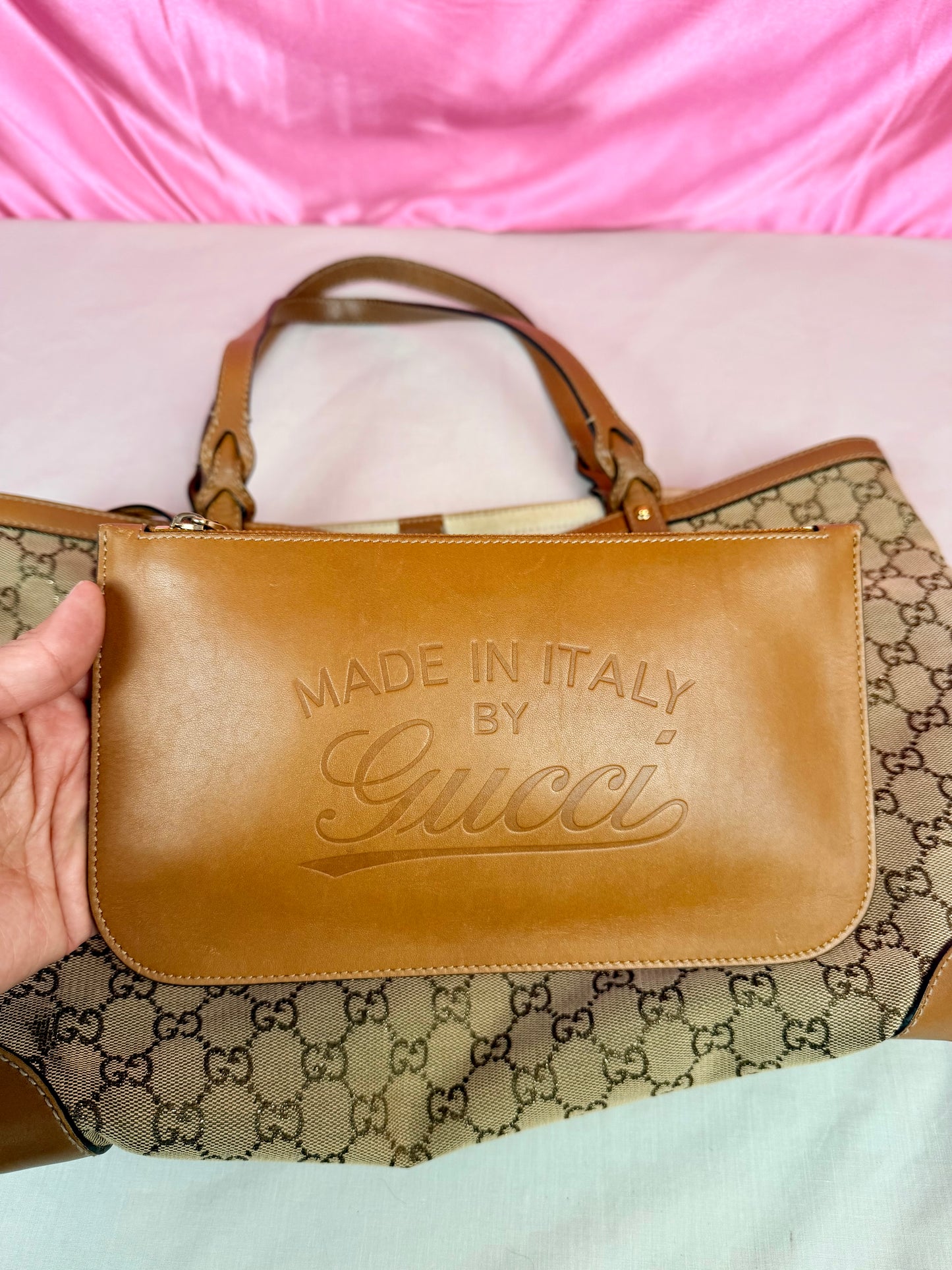 Brown Sparkle Gucci Tote