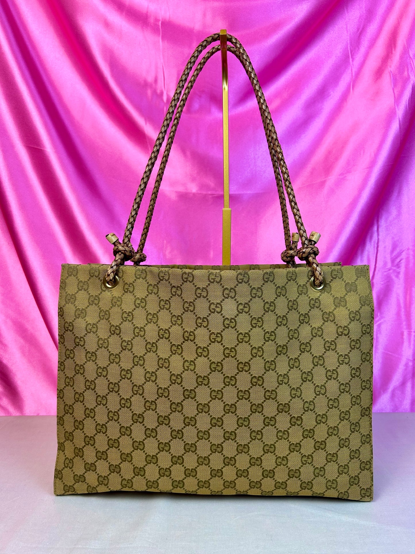 Braided Medium Gucci Tote