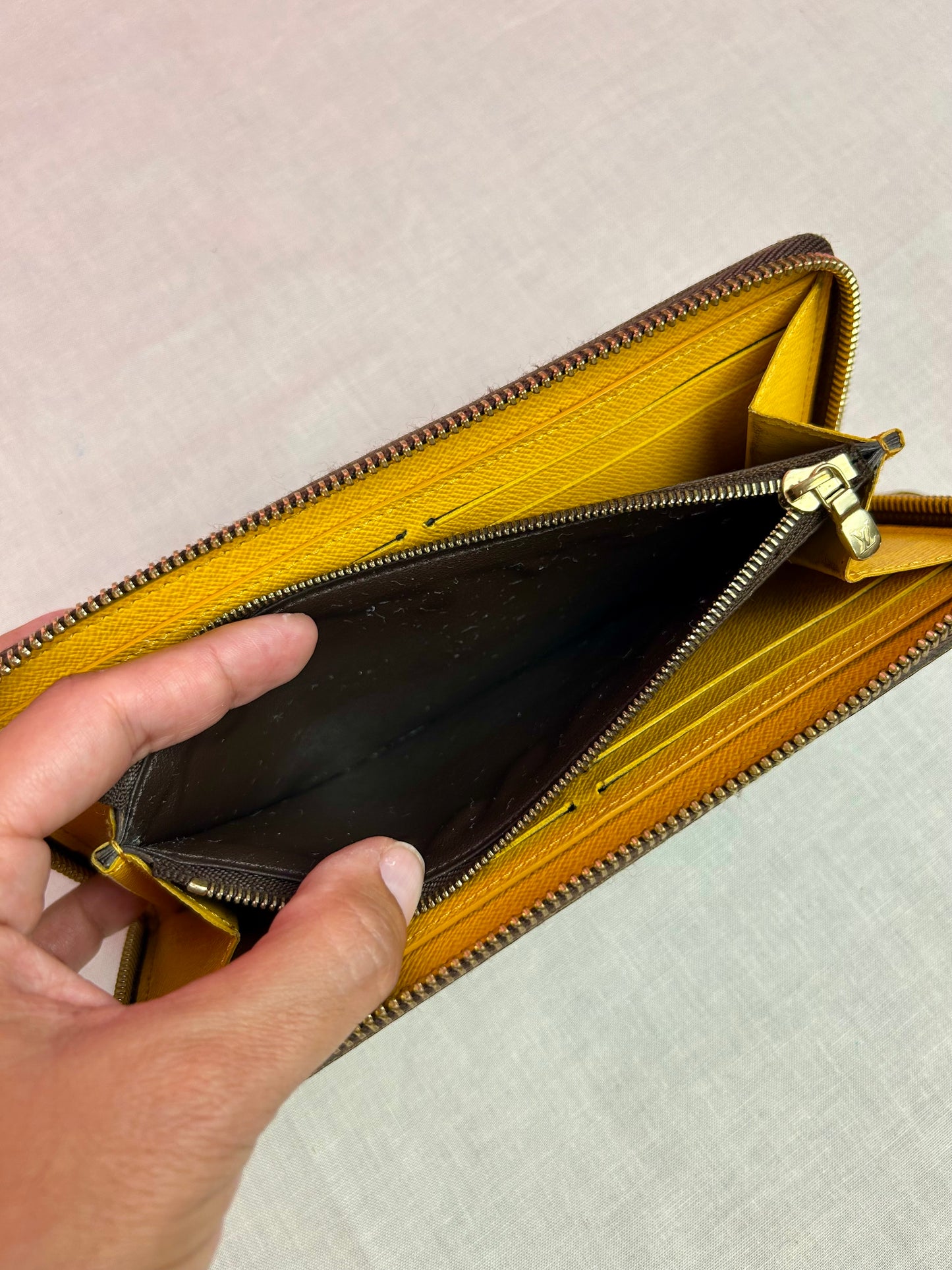 Louis Vuitton Clemence Wallet Monogram/Yellow