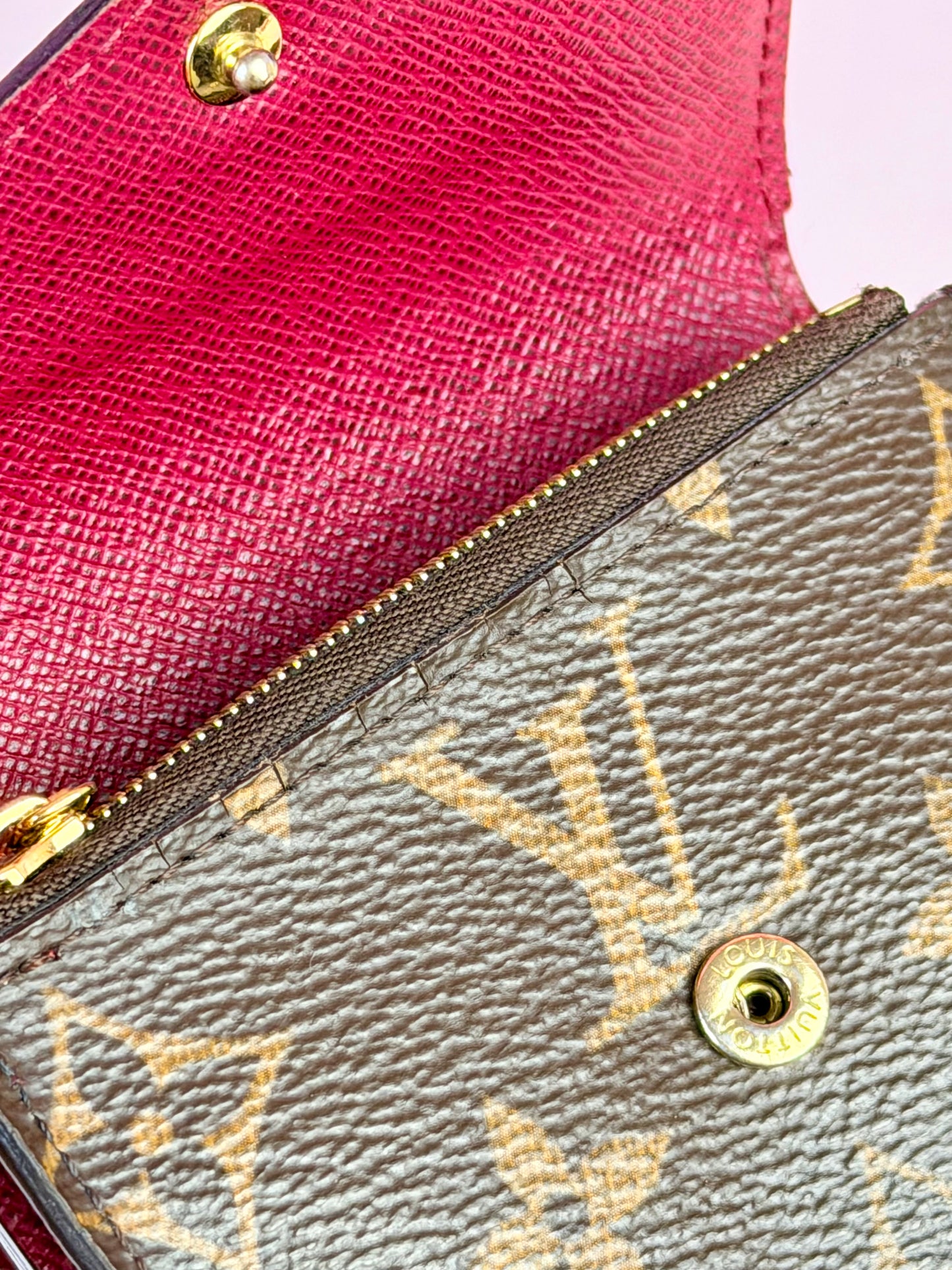 Zoe Wallet in Mono/Berry