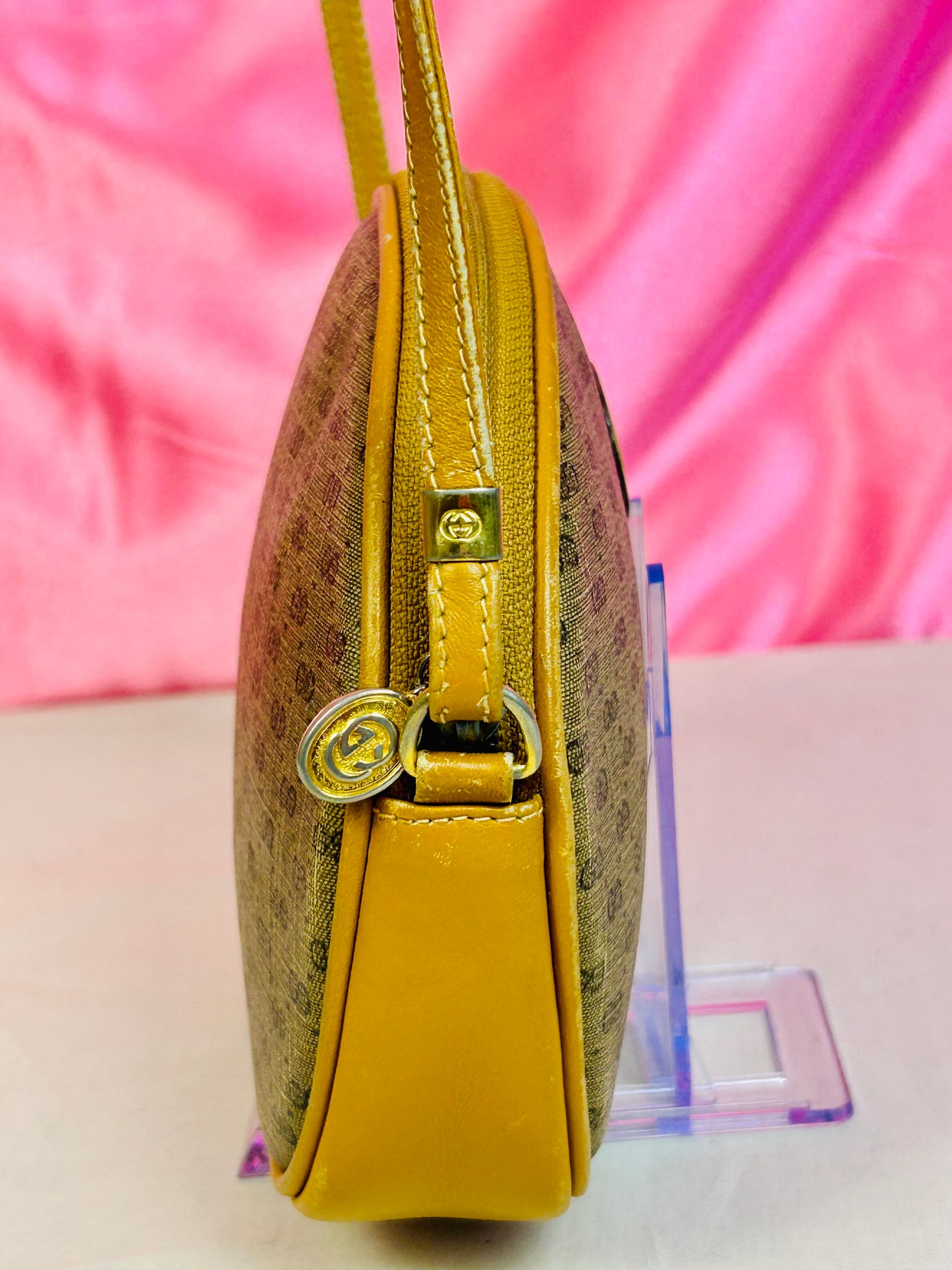 Small Yellow Micro Gucci Crossbody