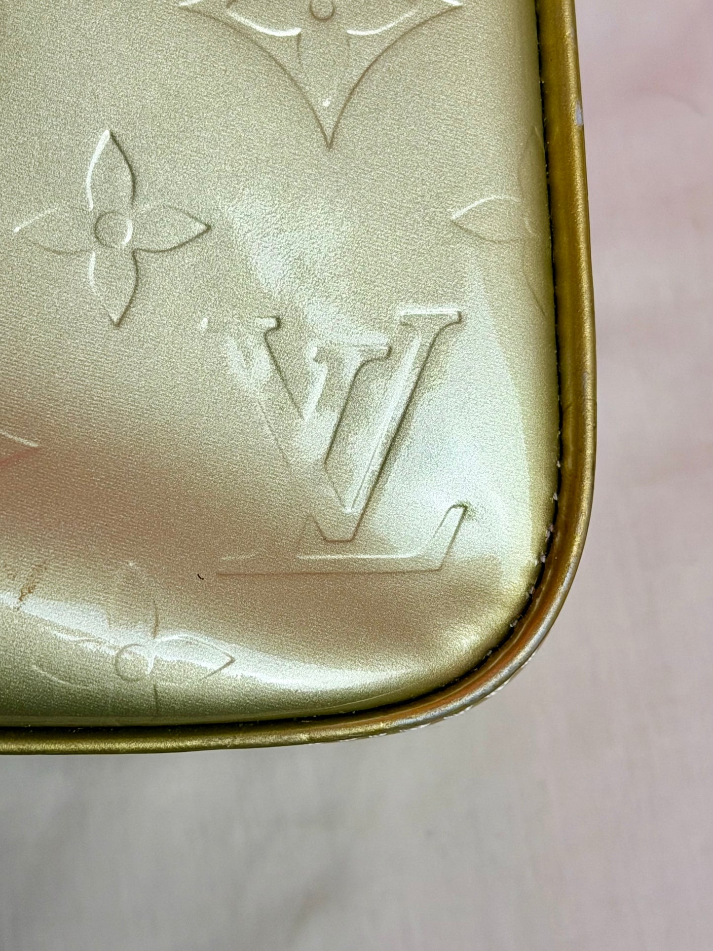 Colombus Tote in Green Vernis