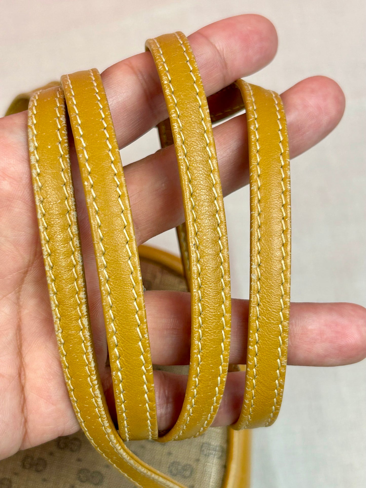 Small Yellow Micro Gucci Crossbody