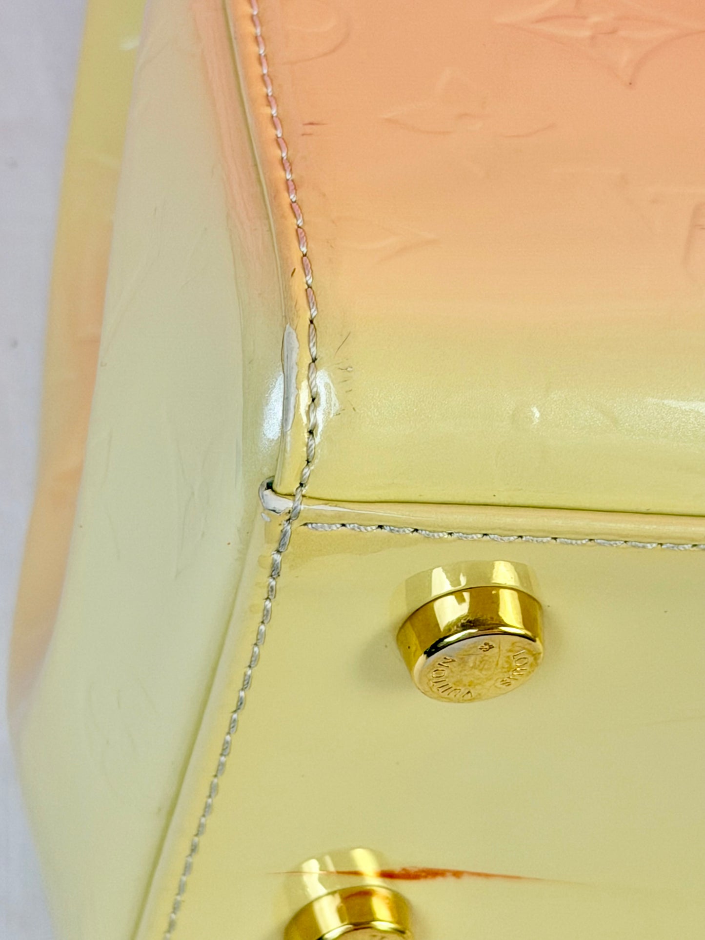 Brea MM in Pale Yellow Vernis