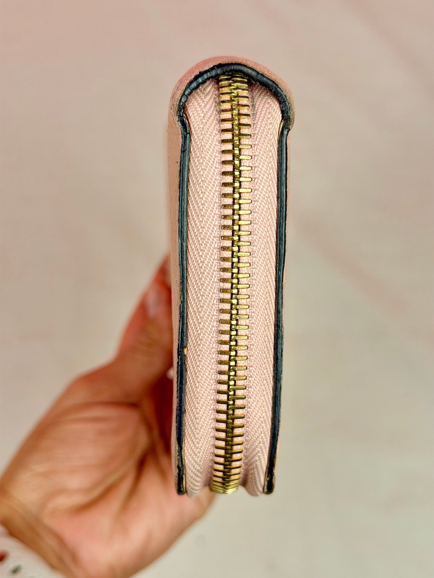 Rose Zippy Empreinte Wallet