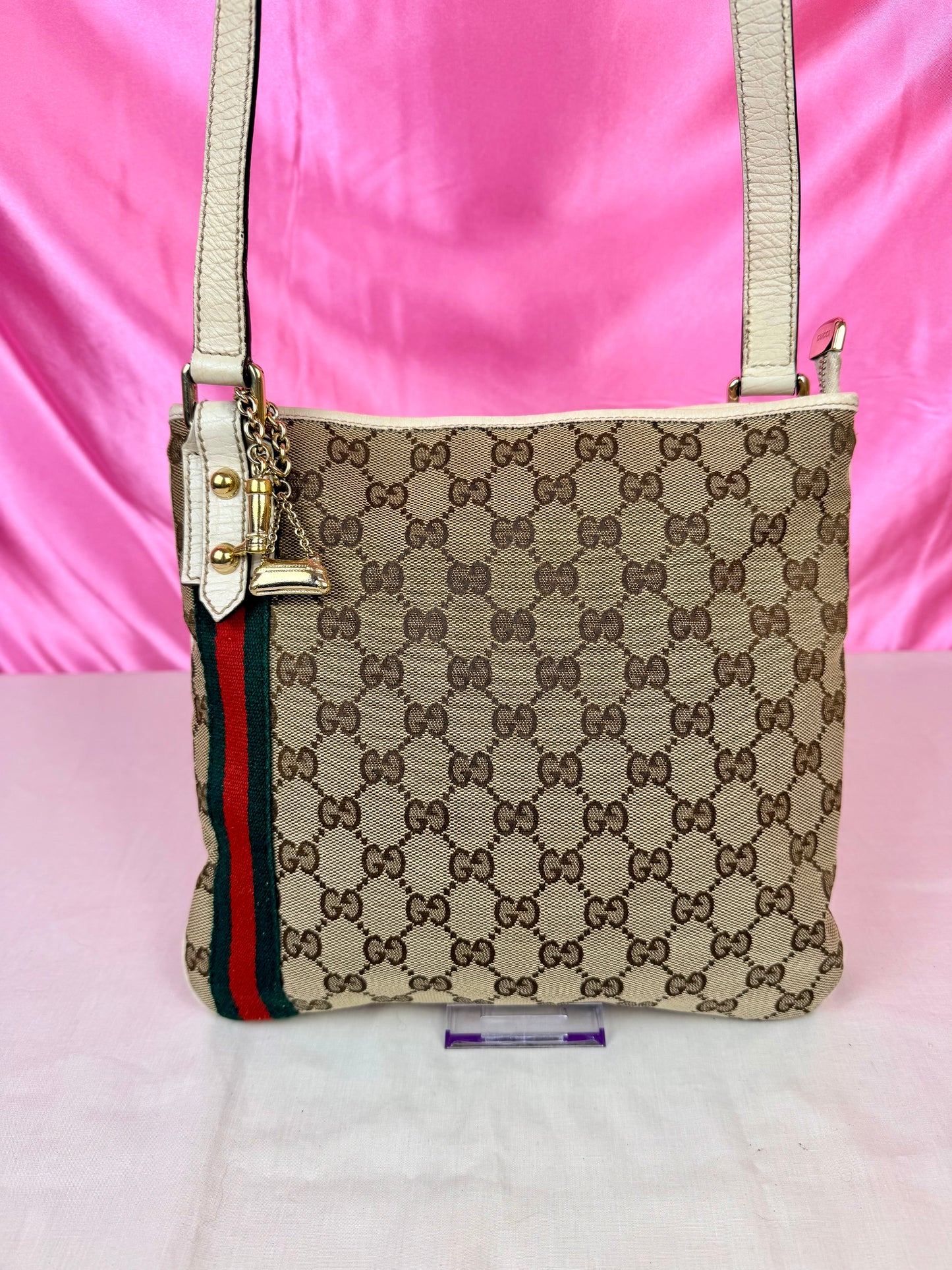 White Sherry Line Crossbody