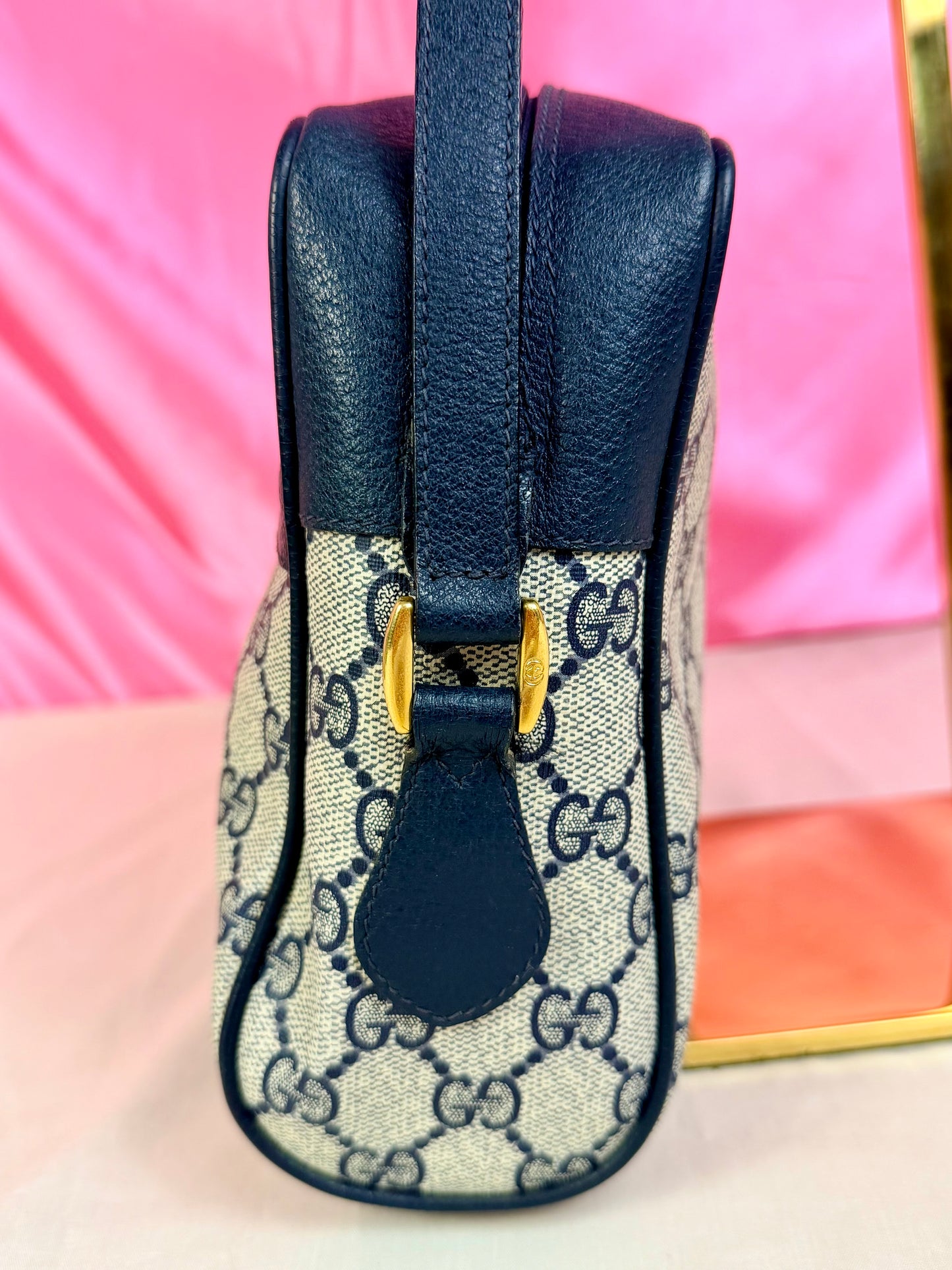 Navy Rectangular Sherry Line