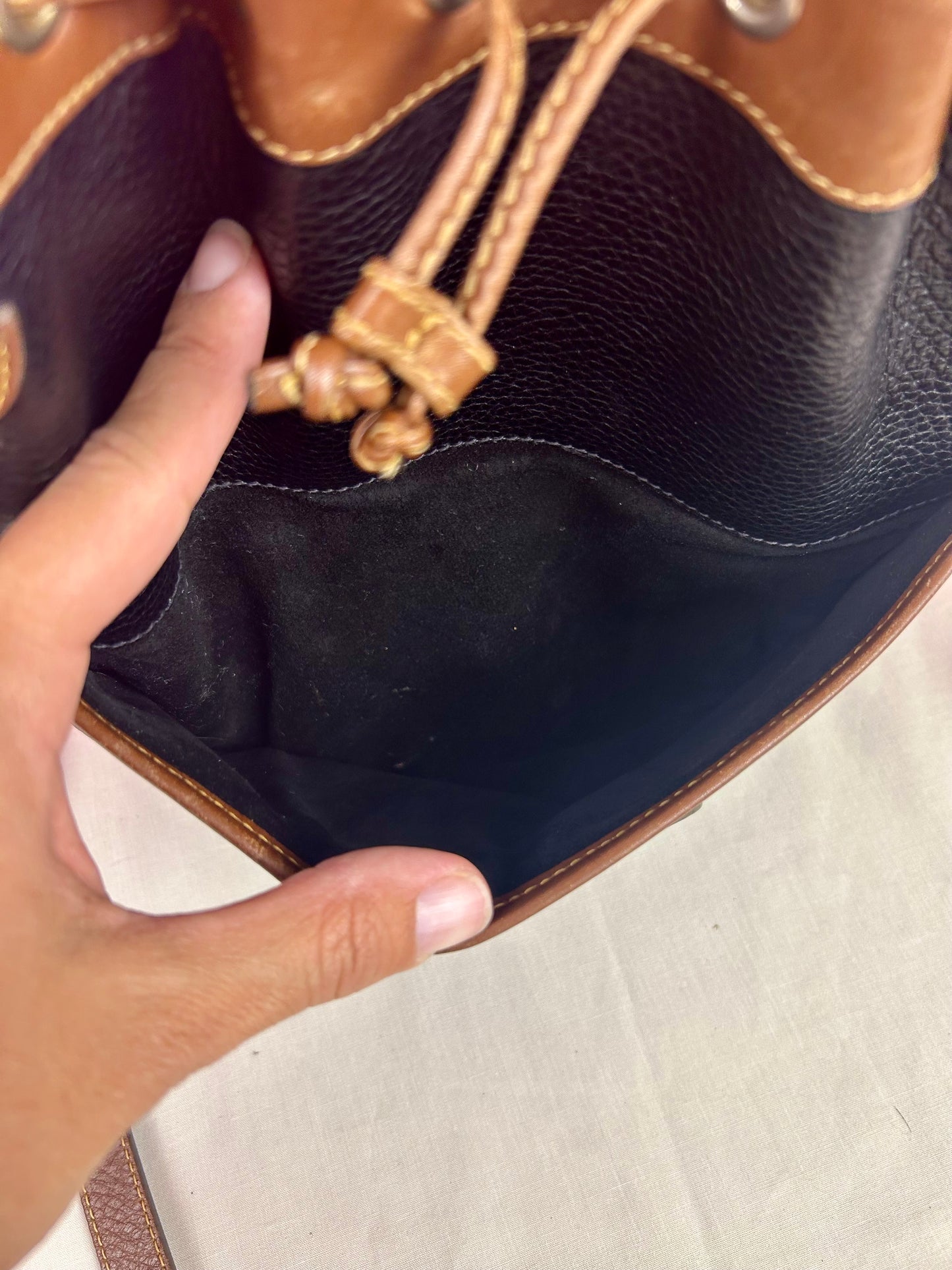 Gucci Black Leather Bucket