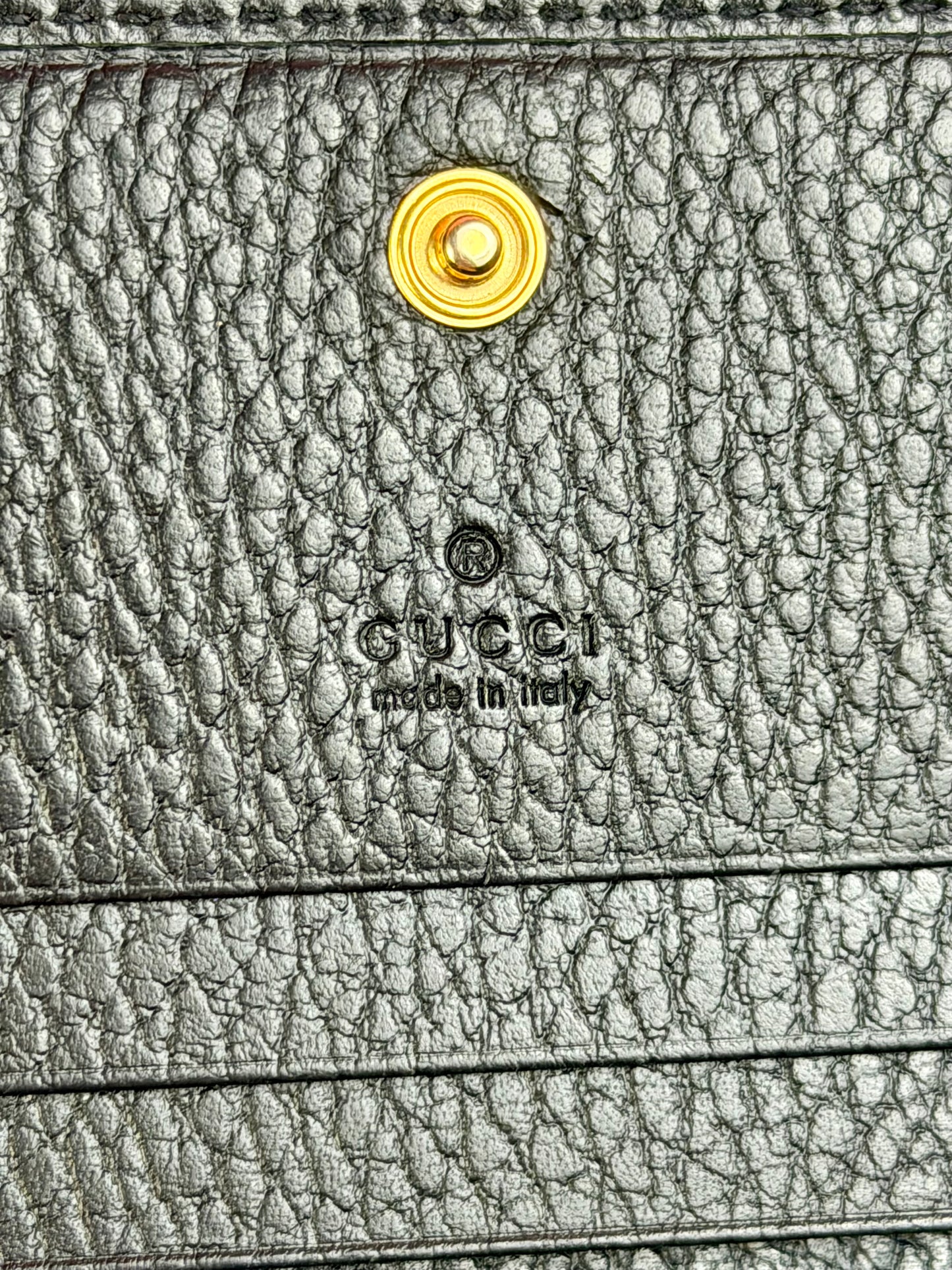 Black Gucci Marmont Compact Wallet
