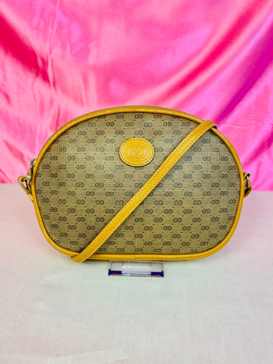 Small Yellow Micro Gucci Crossbody