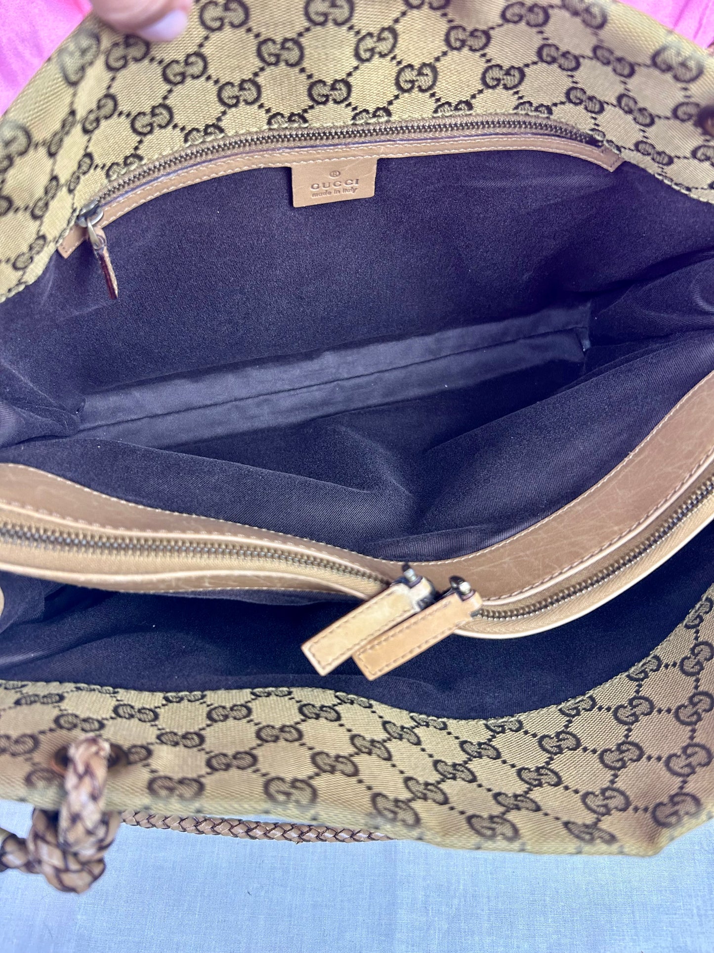 Braided Medium Gucci Tote