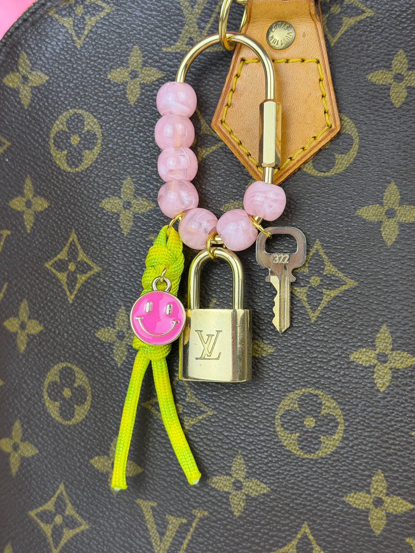 Lock and Key Bag Charm