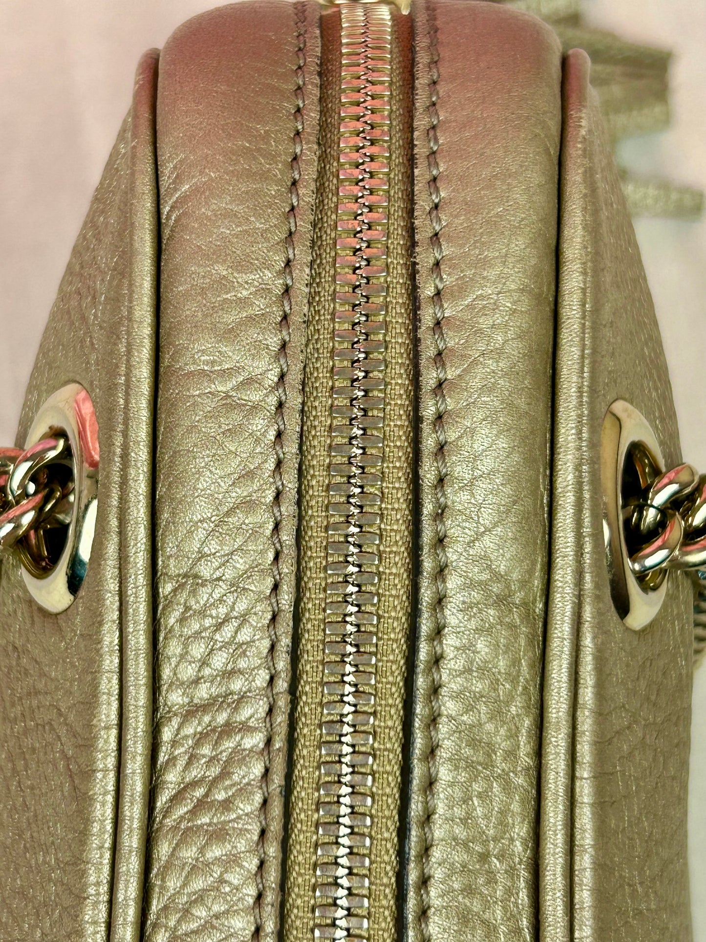 Bronze Gucci Soho Chain Shoulder Bag