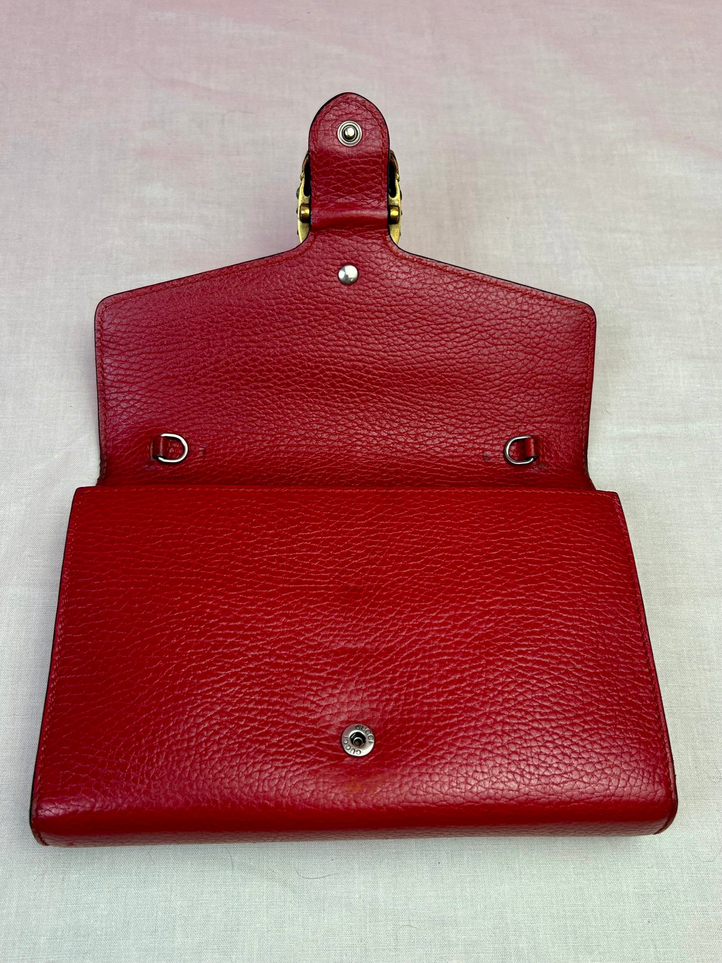 Gucci Red Dionysus Mini Chain Wallet