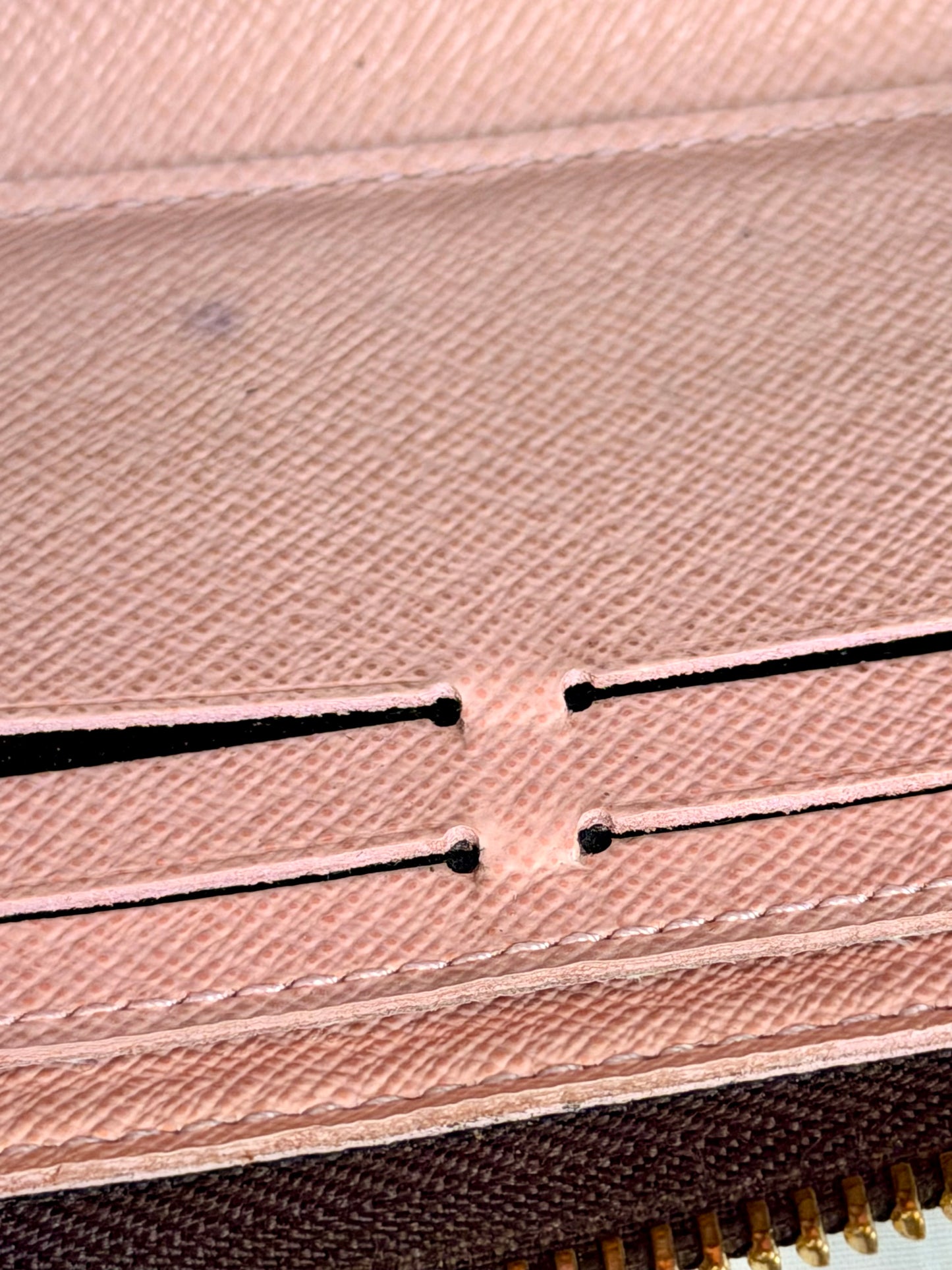 Louis Vuitton Clemence Wallet in Mono/Rose