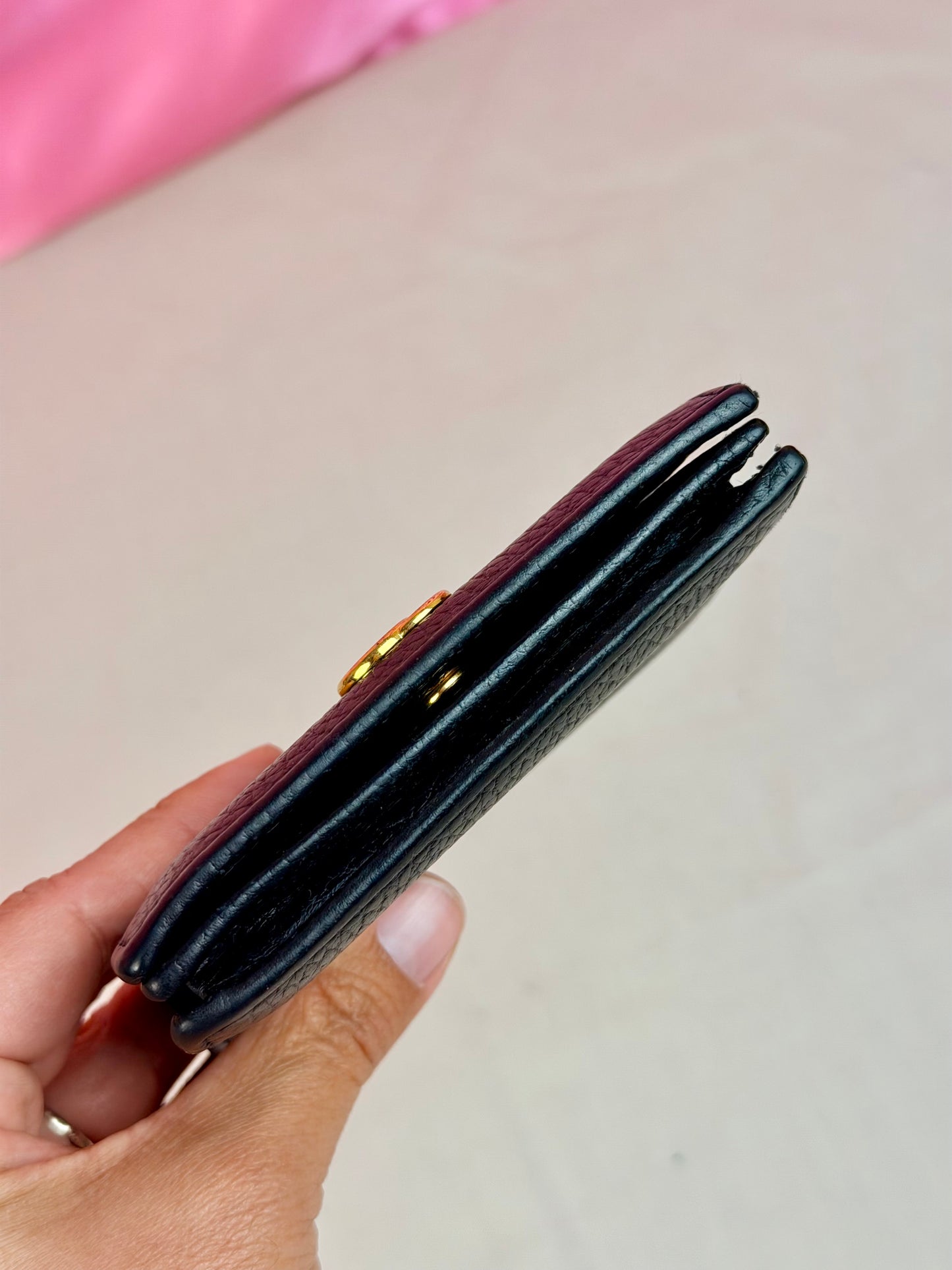 Black Gucci Marmont Compact Wallet