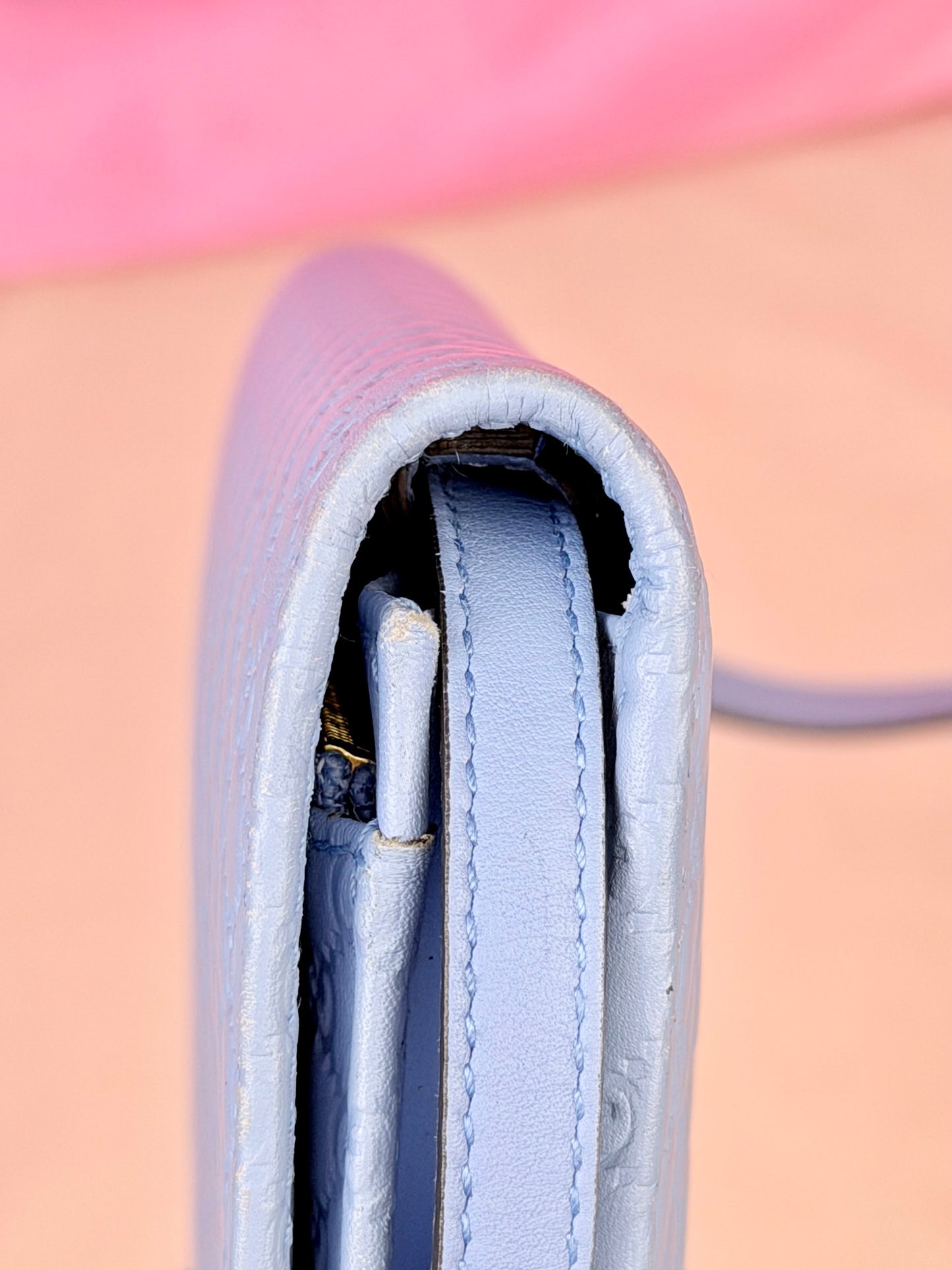 Blue Microguccimissia Wallet on Strap