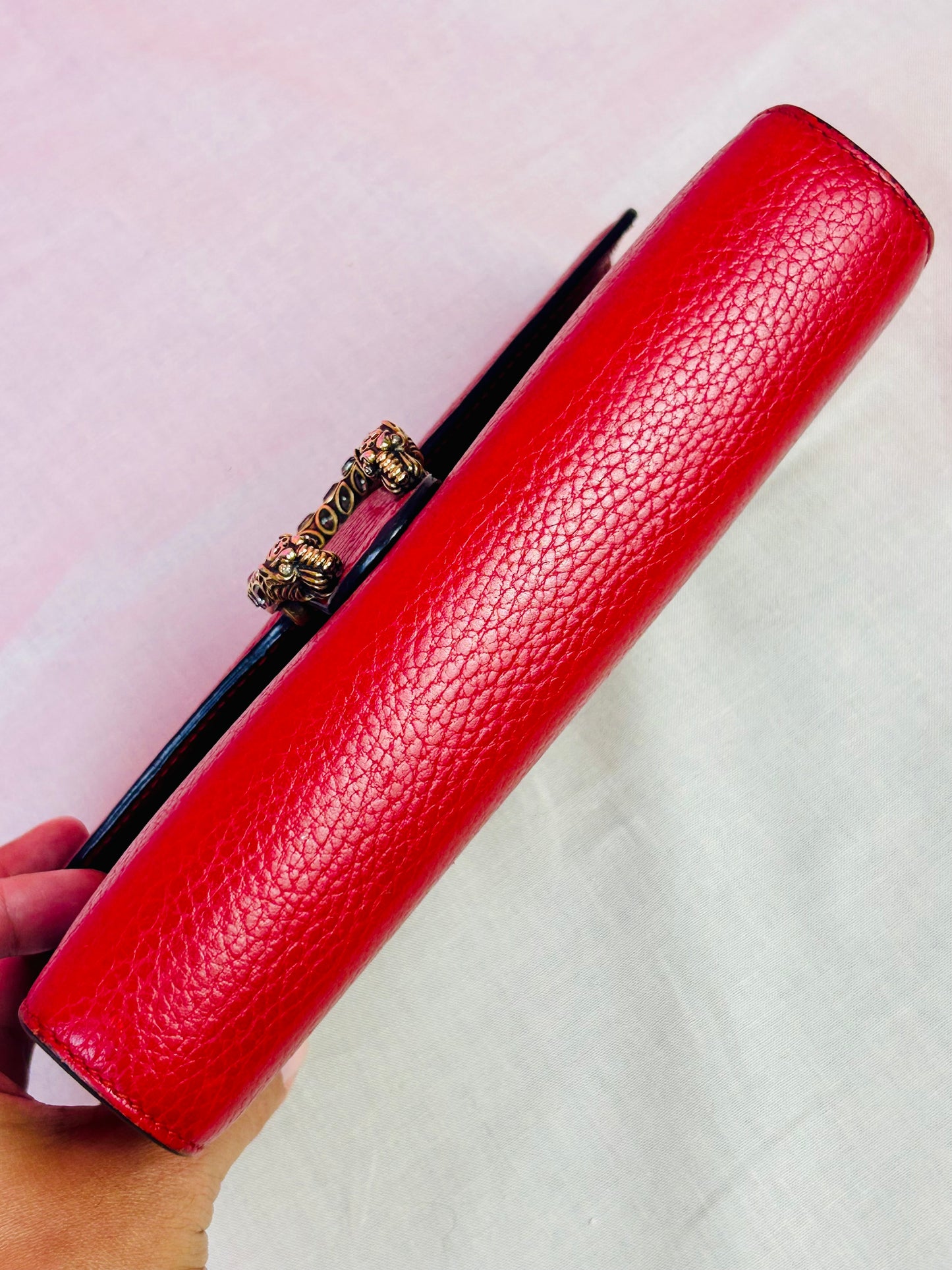 Gucci Red Dionysus Mini Chain Wallet