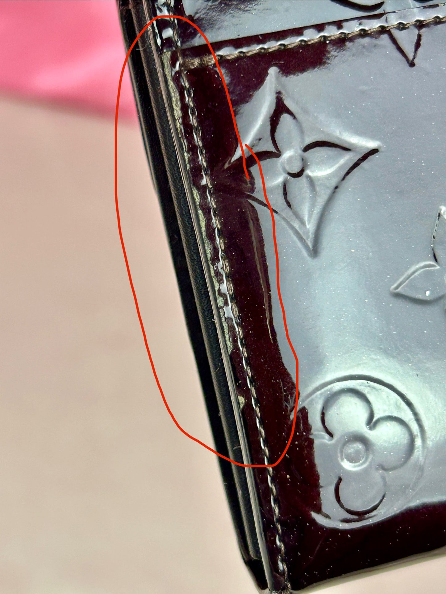 Dark Plum Vernis Sarah Wallet