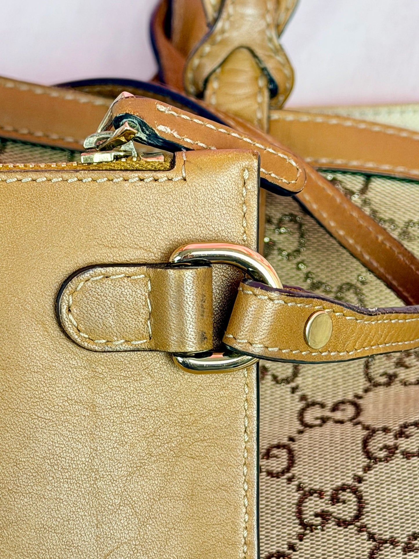 Brown Sparkle Gucci Tote