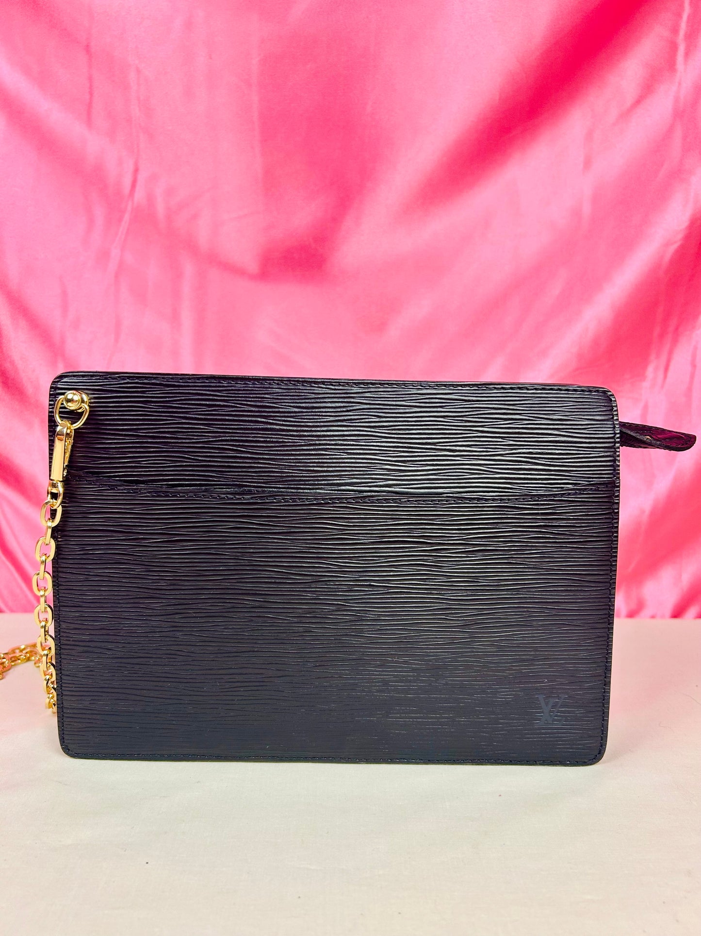 Black Epi Homme Clutch/Crossbody