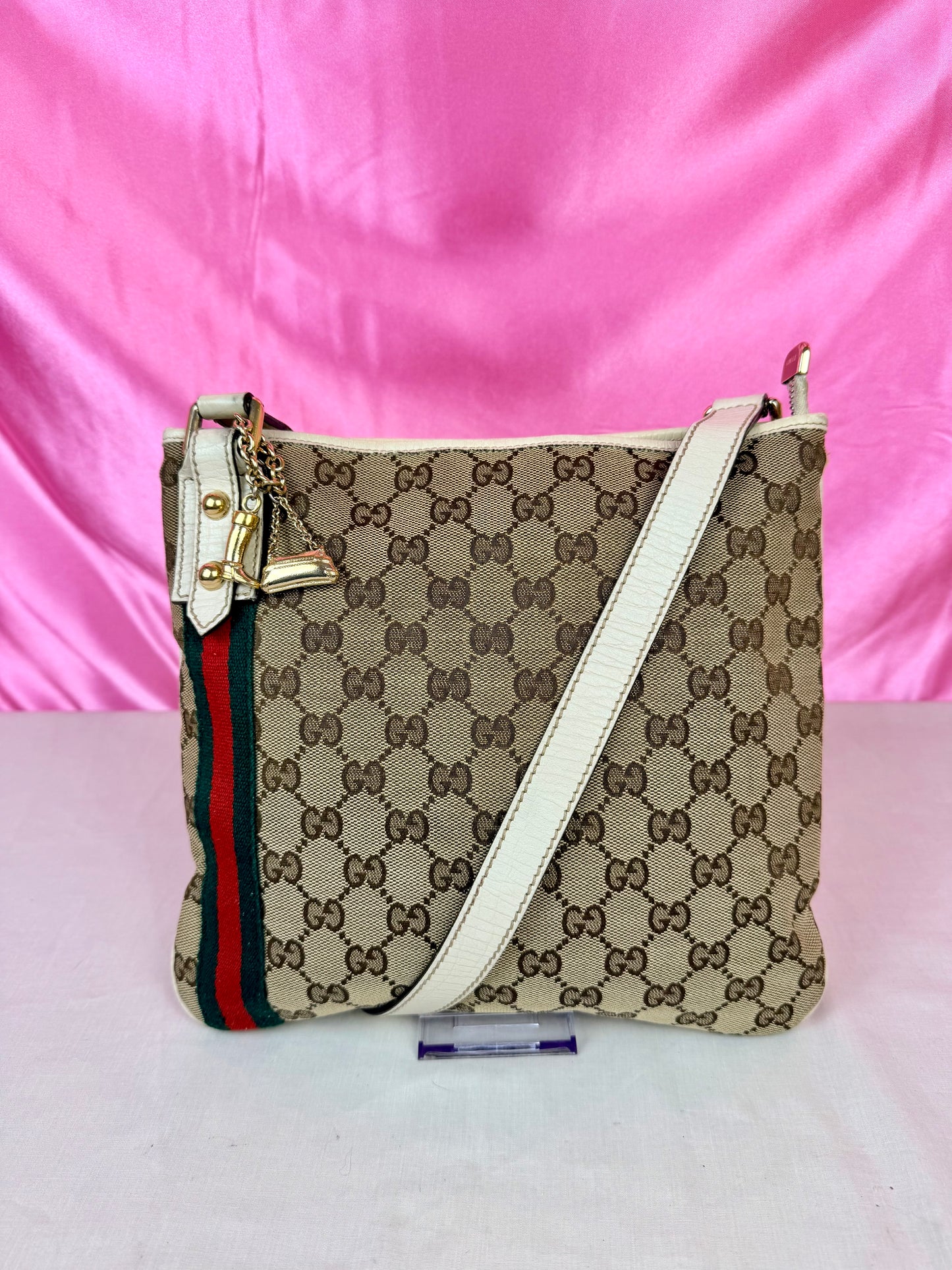 White Sherry Line Crossbody