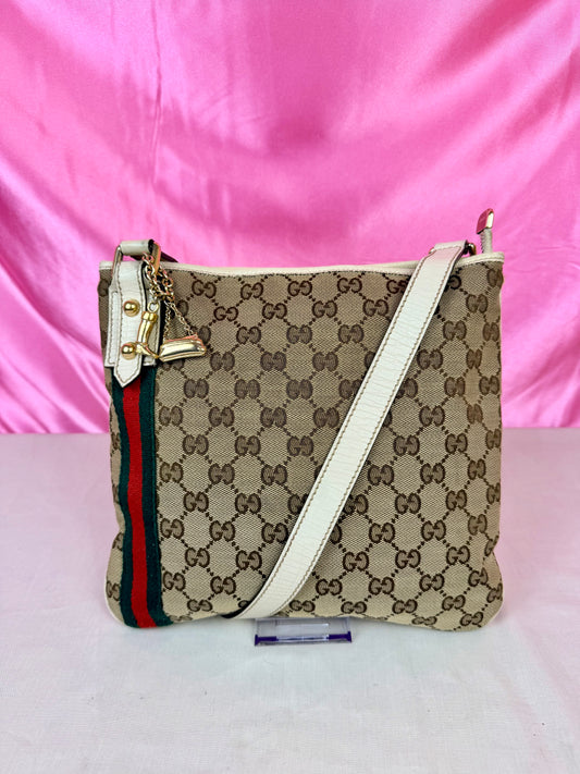 White Sherry Line Crossbody