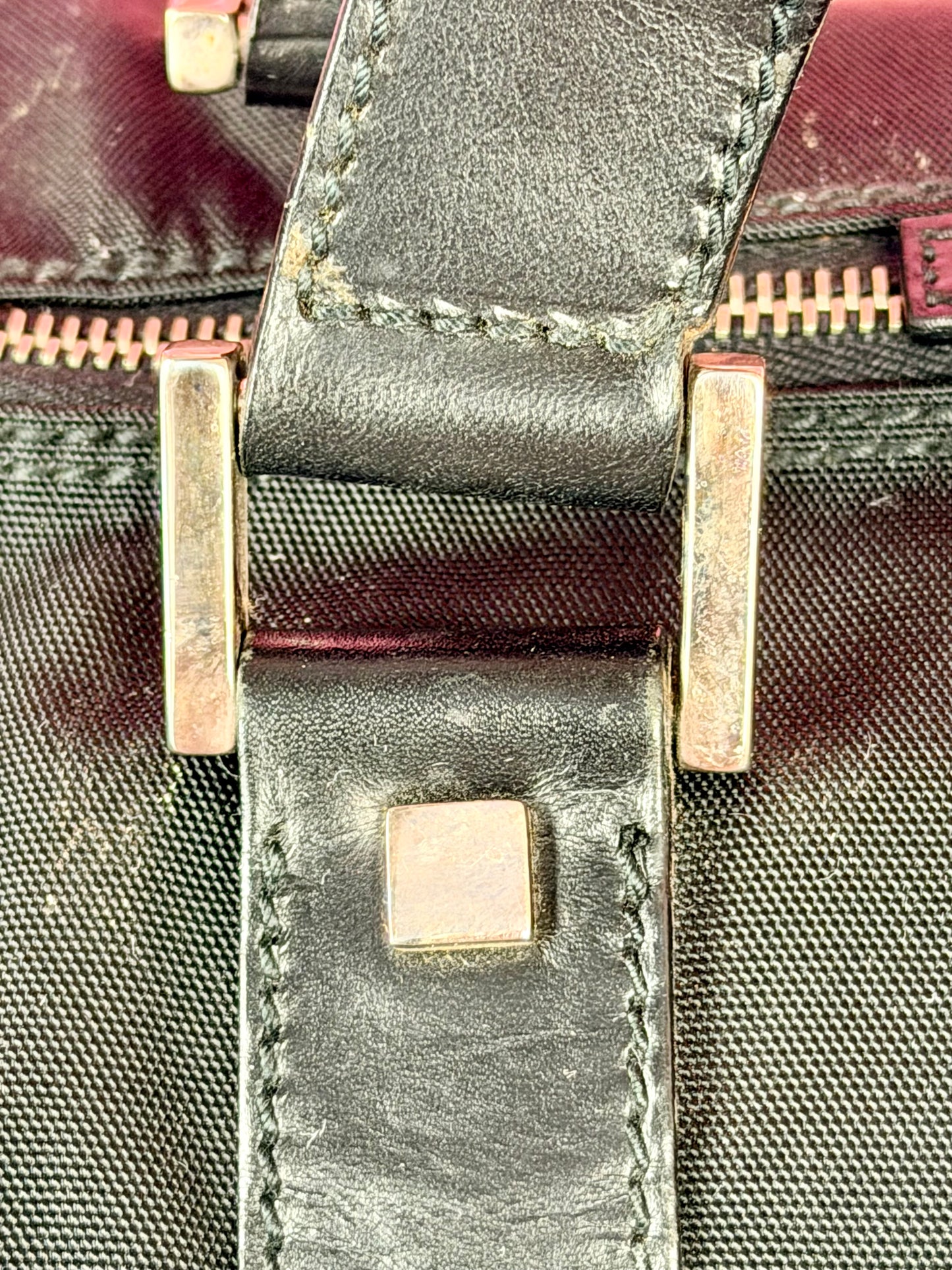 Gucci Black Nylon Duffle