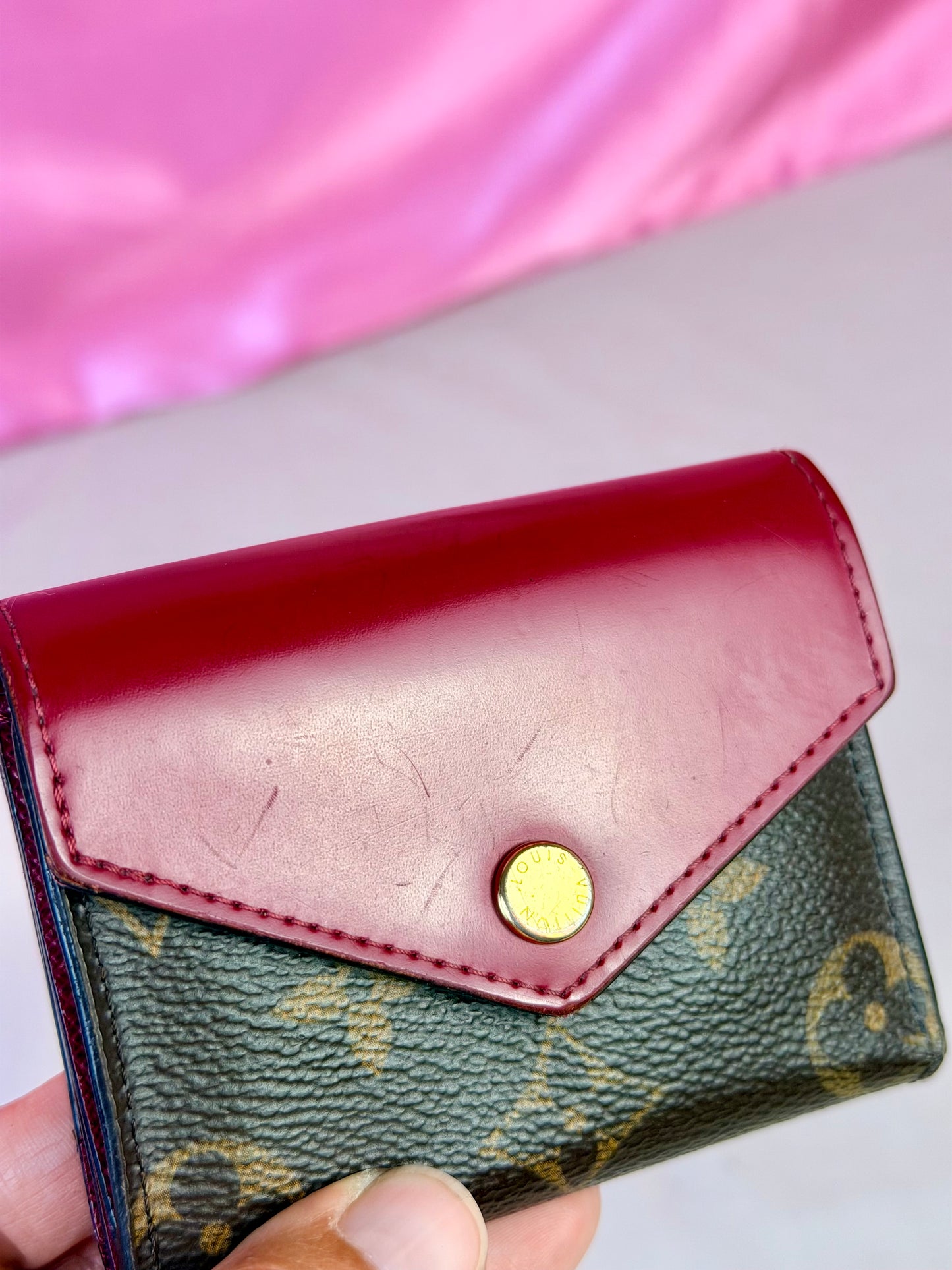 Zoe Wallet in Mono/Berry
